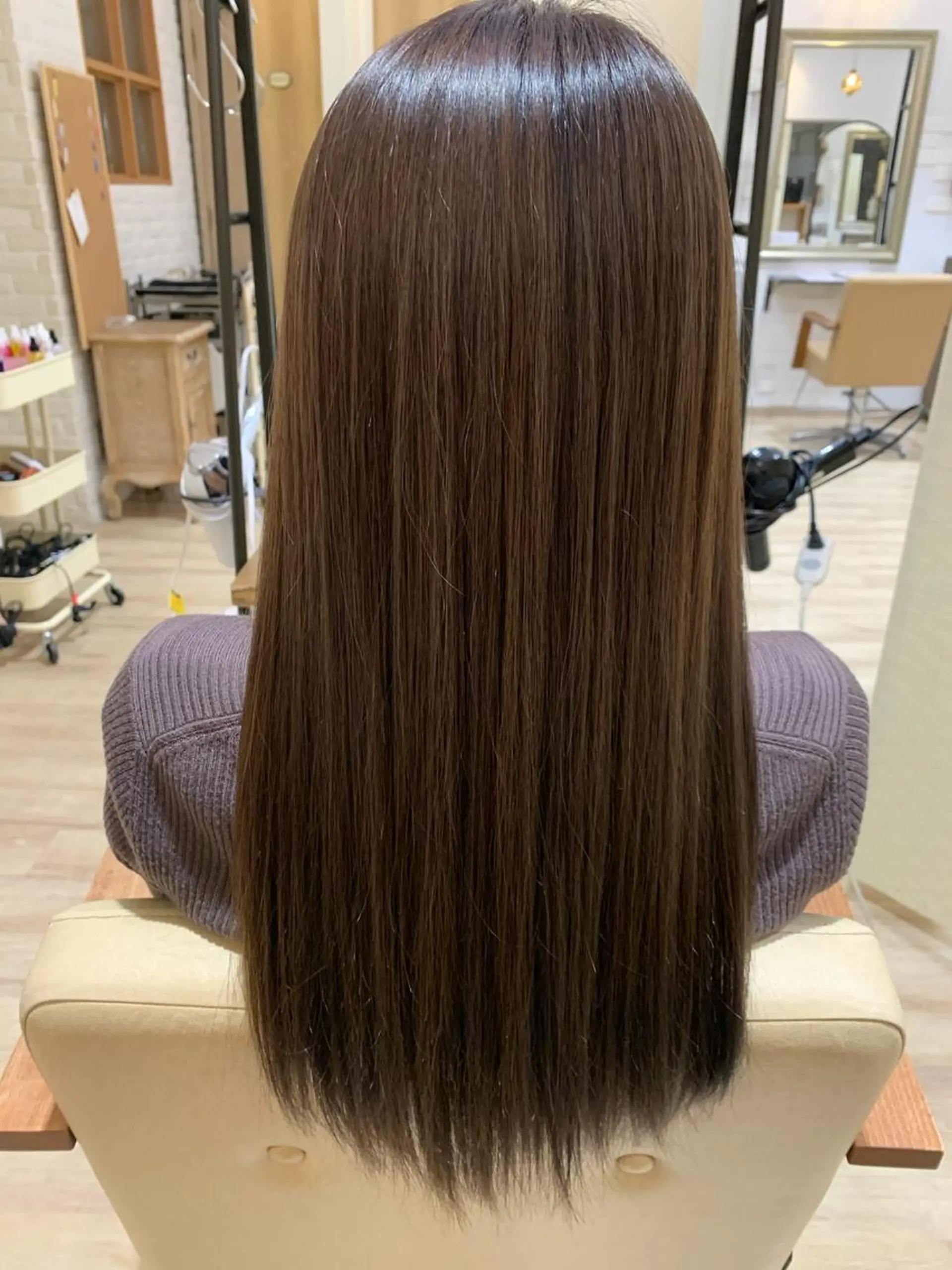 ロング レイヤーカット/髪質 改善✨/藤田侑花のヘアスタイル