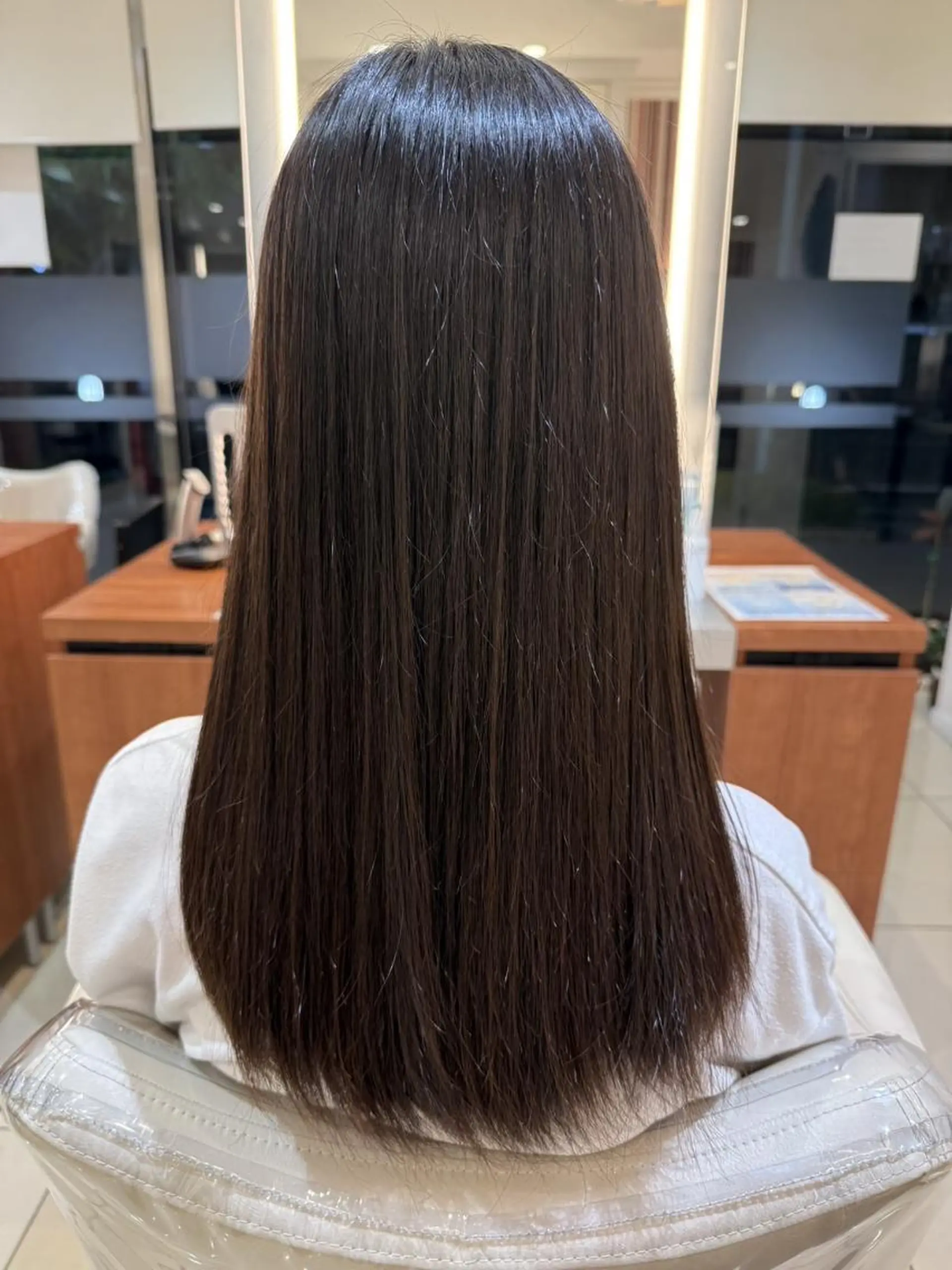 ロング 縮毛矯正 【韓国風／艶髪】 モテヘア/Ayanoのヘアスタイル