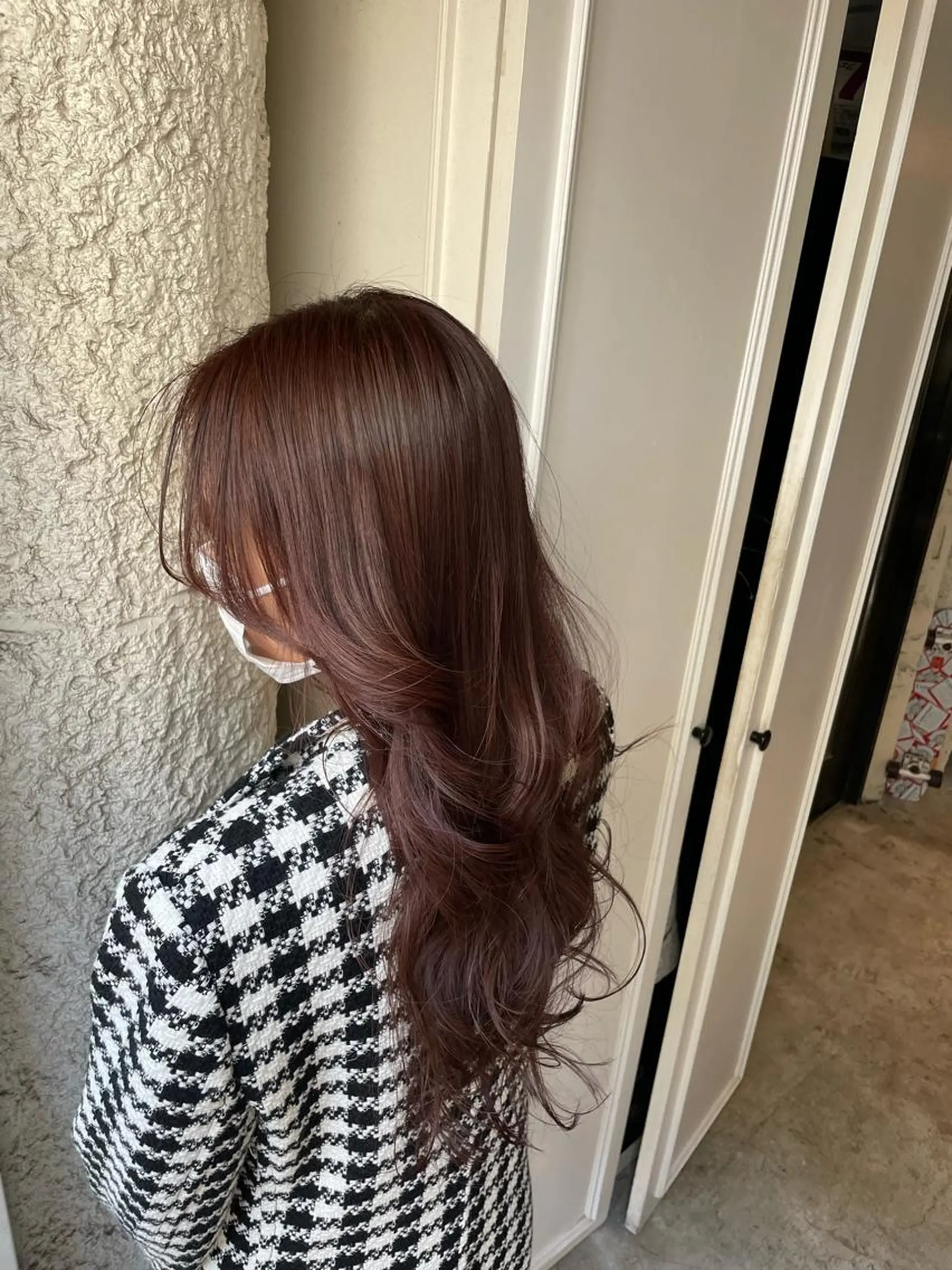 セミロング 顔まわりレイヤー 韓国風ヘア レイヤーカット ローレイヤー 縮毛矯正 ヘアカラー トリートメント Masena所属・【必ず似合わせます】 川口航平のヘアスタイル