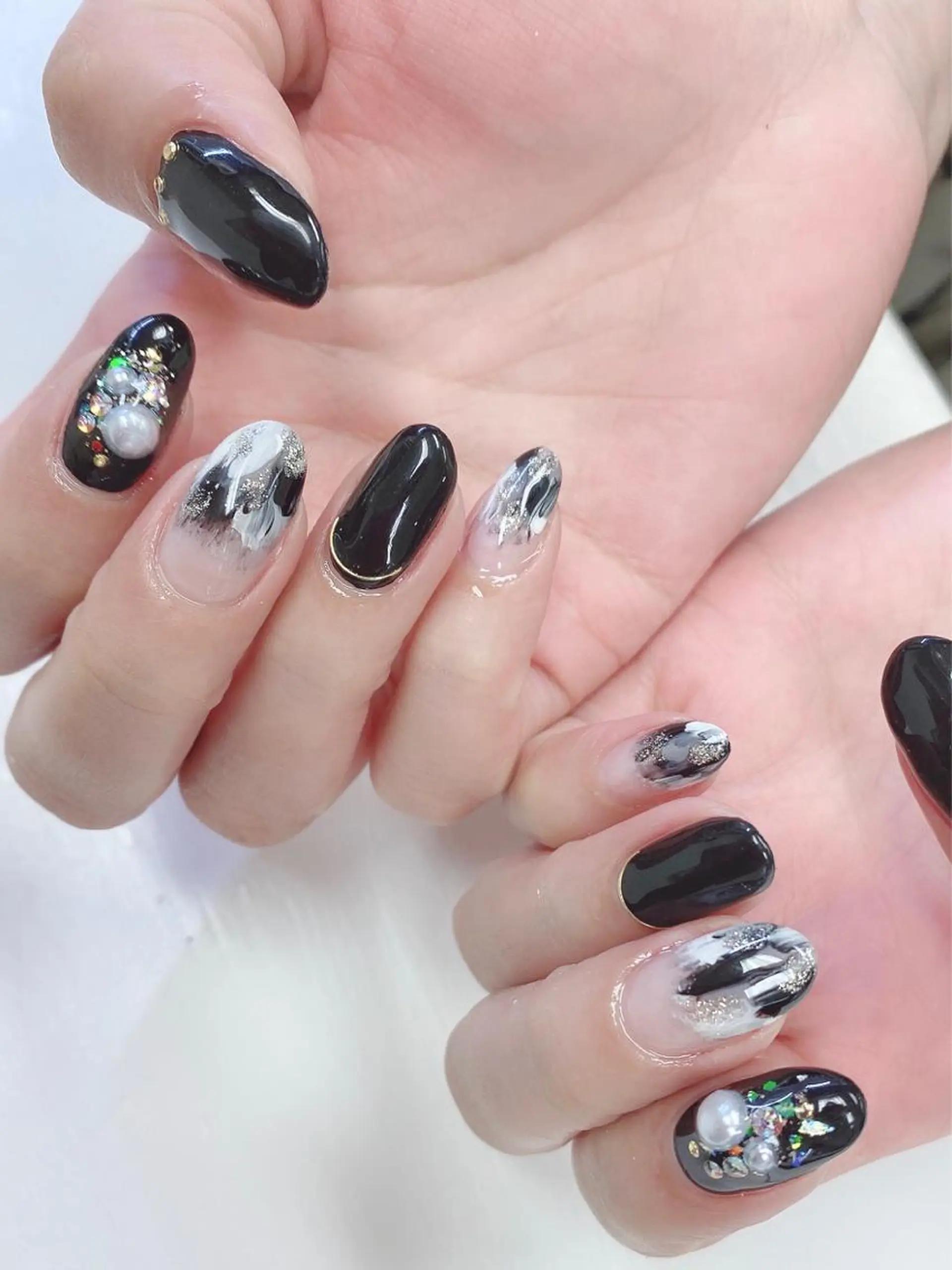 ミディアム ハンドネイル JNA認定講師🌸 RIEのネイルデザイン