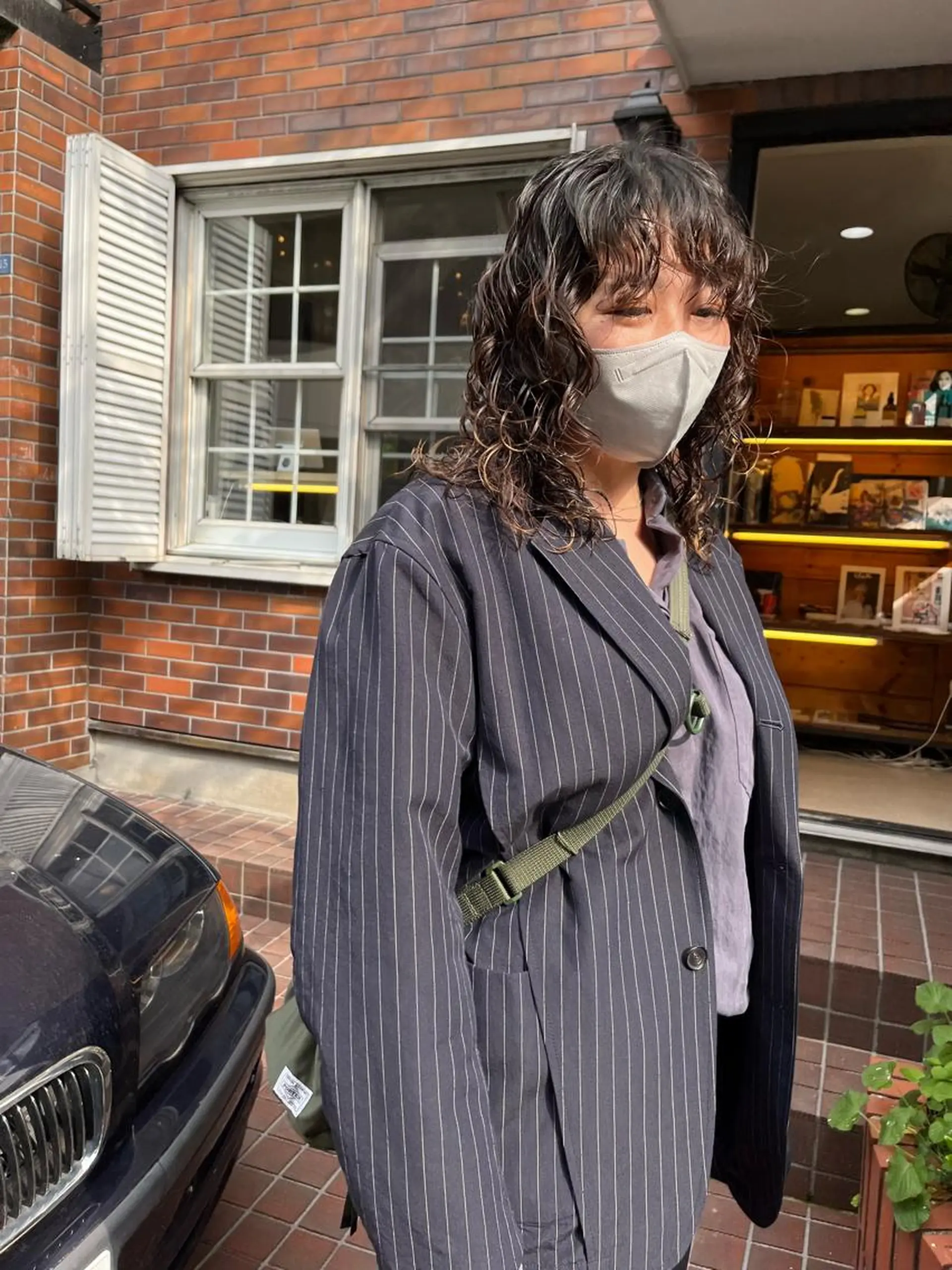 セミロング パーマ カット パーマ NOUN所属・eri kinjoのヘアスタイル