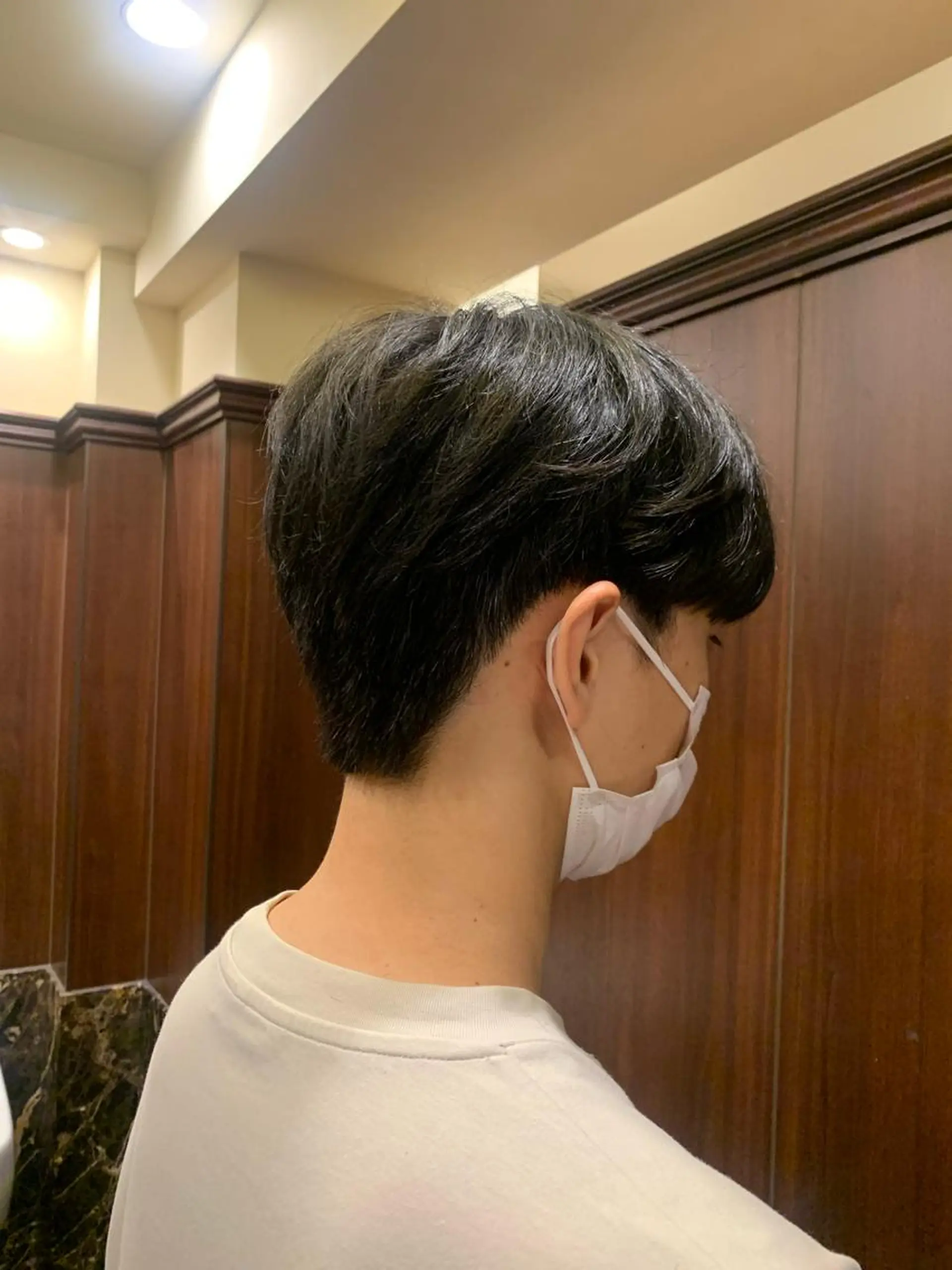 ショート パーマ 韓国風ヘア プレミアムバーバー新宿店所属・新宿駅近！ 💈口コミ多数✨のヘアスタイル