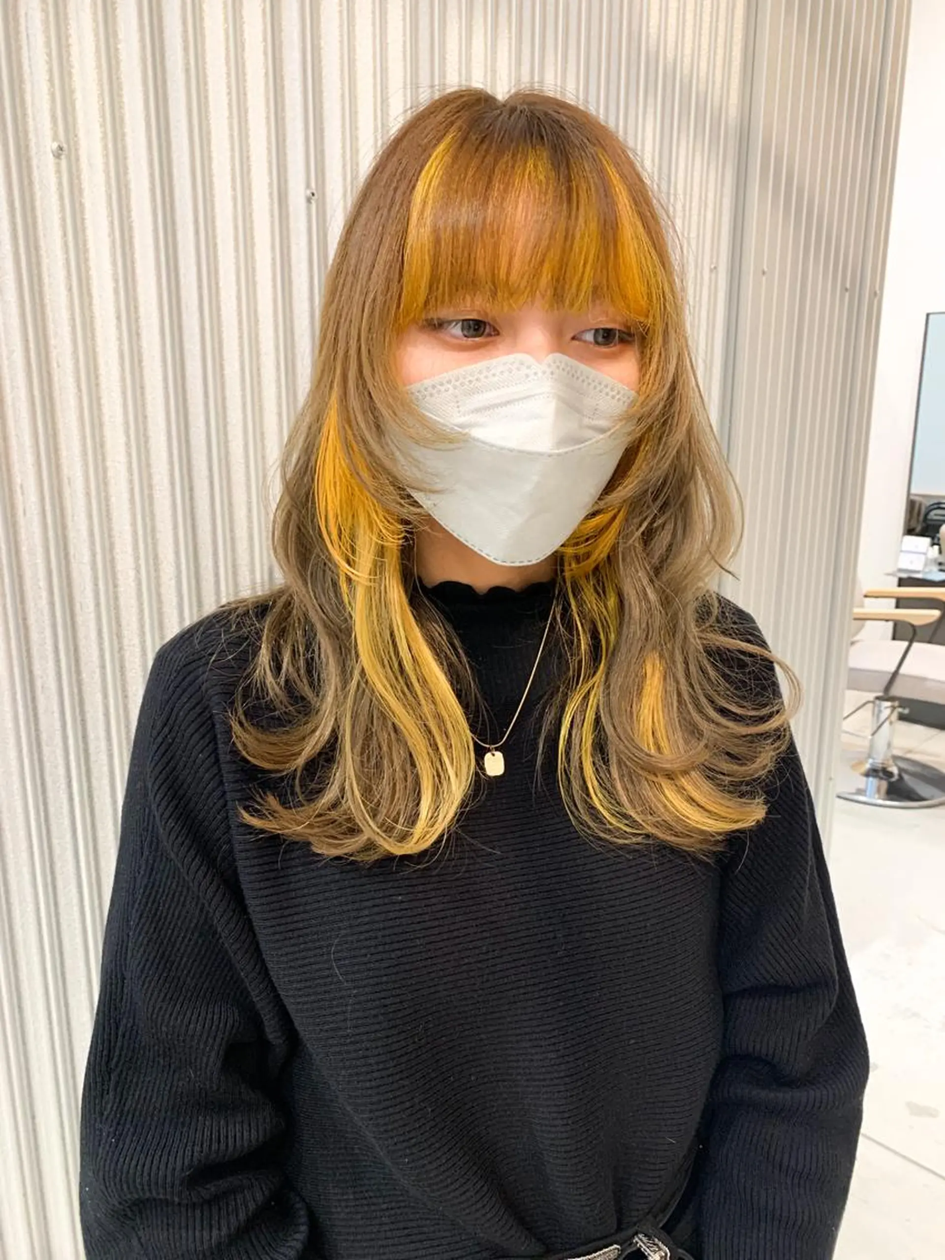 ロング カラー ヘアアレンジ ブリーチ カット ヘアカラー トリートメント yuka .のヘアスタイル