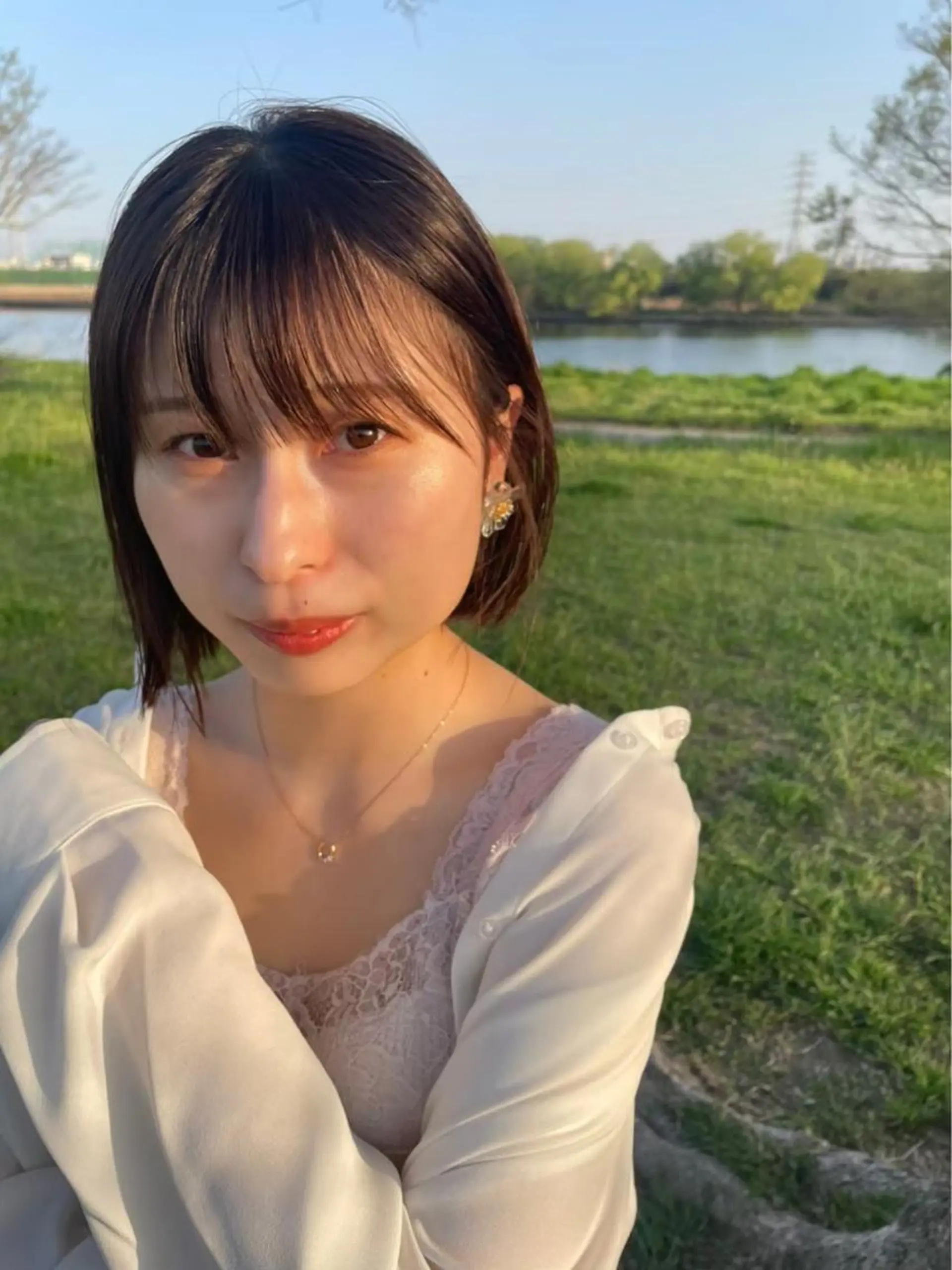 ショート ボブ 🍑暖色／レイヤー／ 真希🎀のヘアスタイル