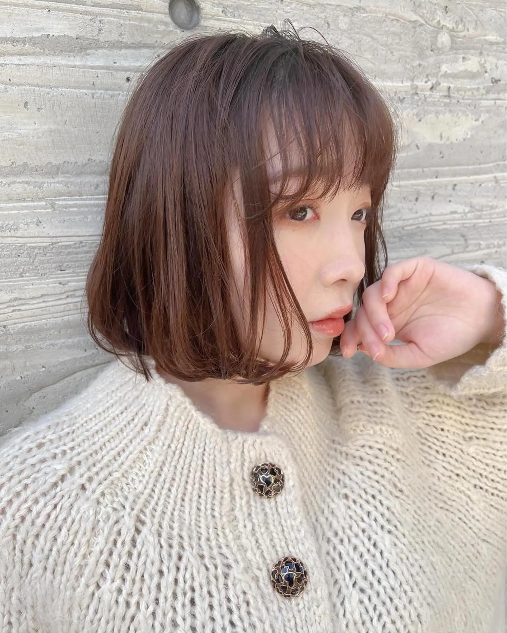 ショート カラー ショートボブ ブラウンカラー ボブ ショートヘア ヘアカラー トリートメント 透明感カラー│ レイヤーヘア中居美樹のヘアスタイル