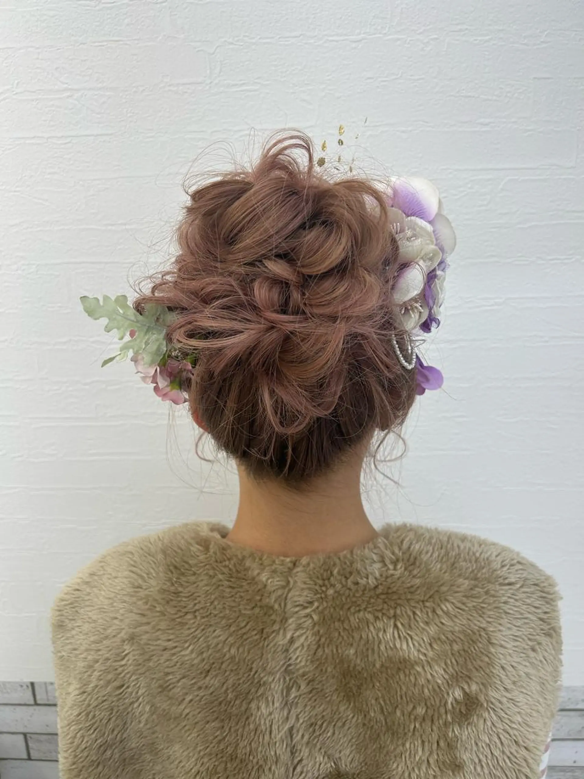 セミロング ヘアアレンジ ヘアセット ナチュラル×色気パ ーマ 渋谷/マナミのヘアスタイル