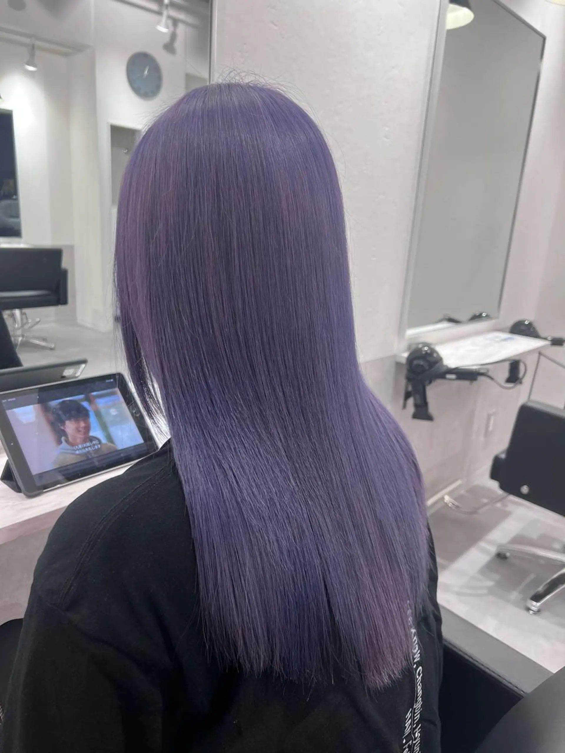 ロング カラー ラベンダーカラー CIERA.南船場所属・yuna🧡/心斎橋 ハイトーン/ブリーチのヘアスタイル