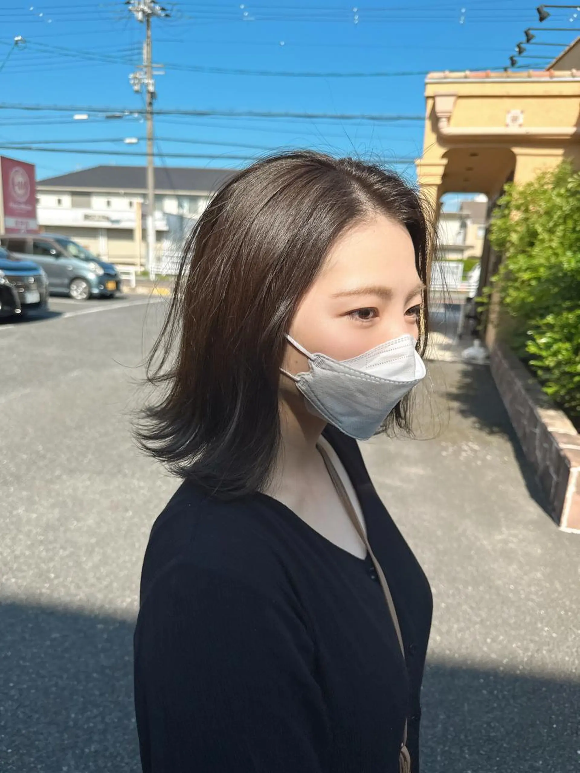 ミディアム カラー カット ヘアカラー トリートメント WEST✂︎前田 明宏✂︎大和高田のヘアスタイル