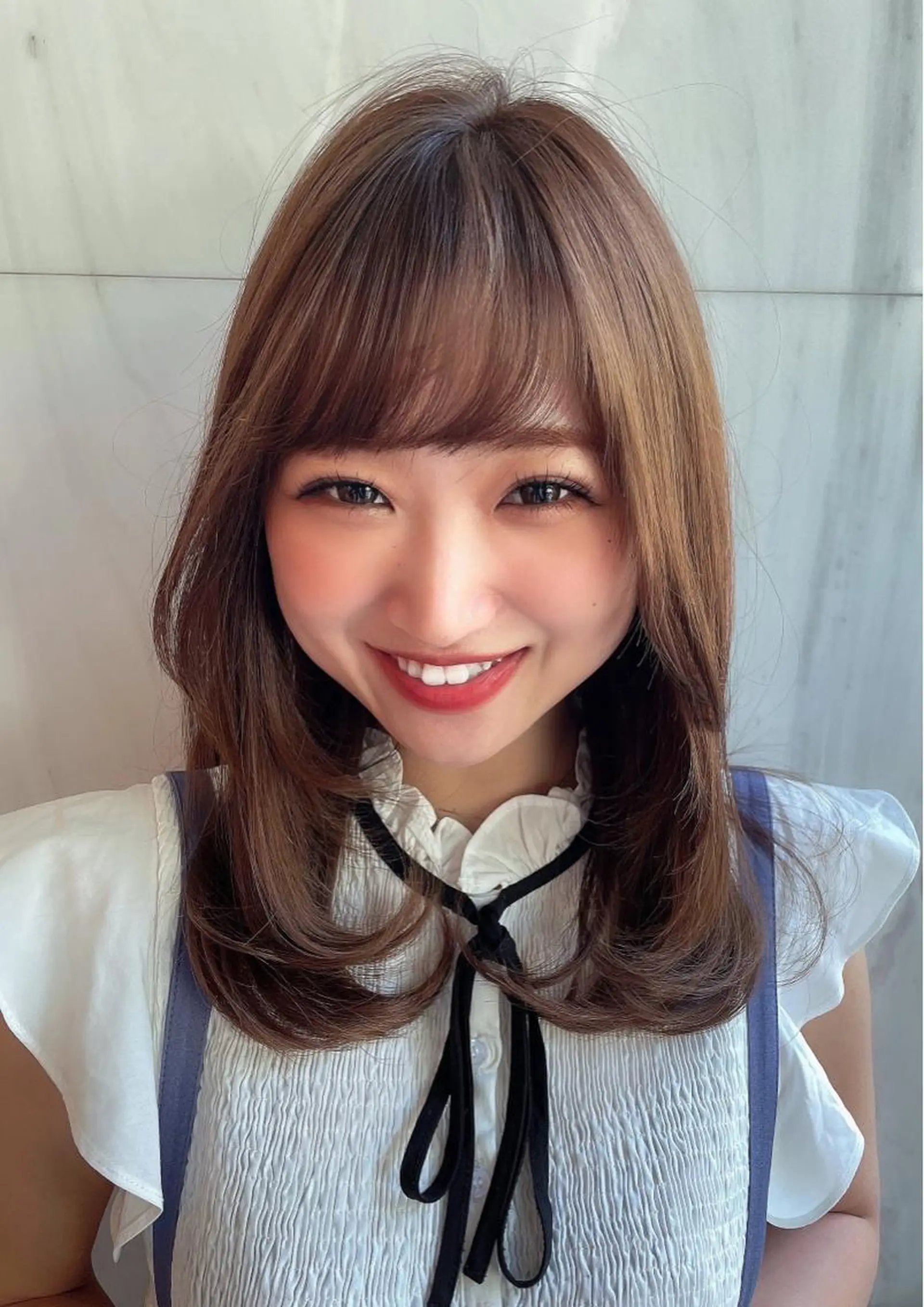 ショート 外国人風カラー 韓国風ヘア ショートヘア 木屋元一/透明感 /レイヤー/顔まわりのヘアスタイル