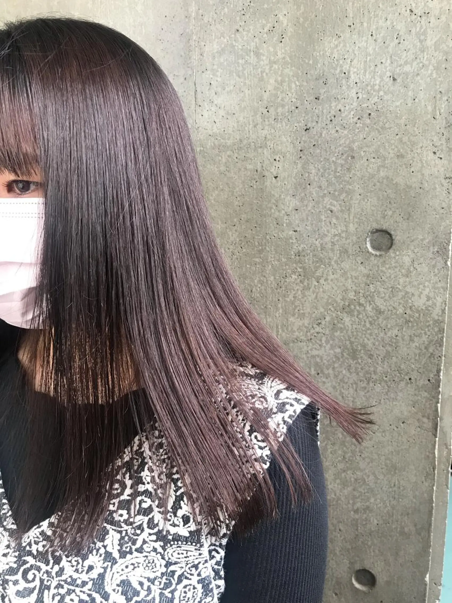 セミロング 松本平太郎美容室大宮店所属・もりたみかこ 美容師お休み中のヘアスタイル