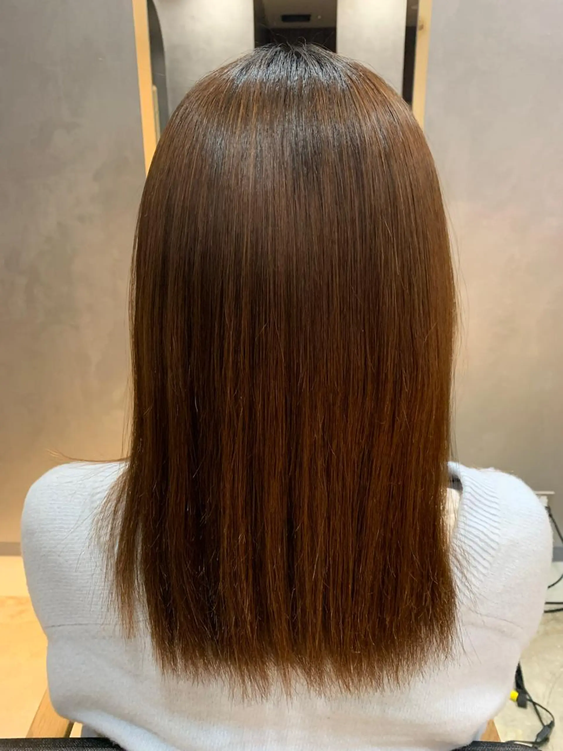 ミディアム 縮毛矯正 inity　杉本 美羽のヘアスタイル