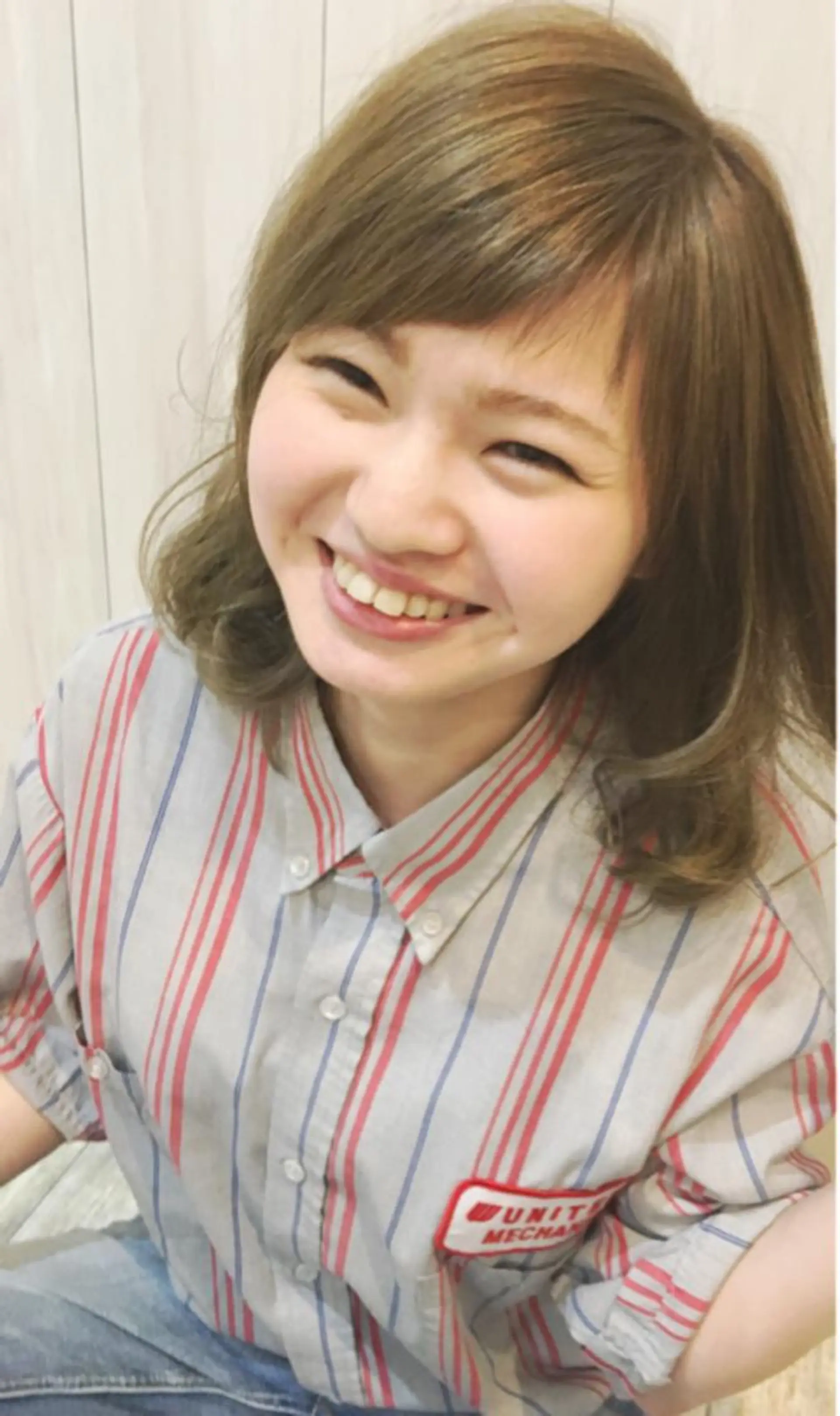 ミディアム ナガサカ サチのヘアスタイル