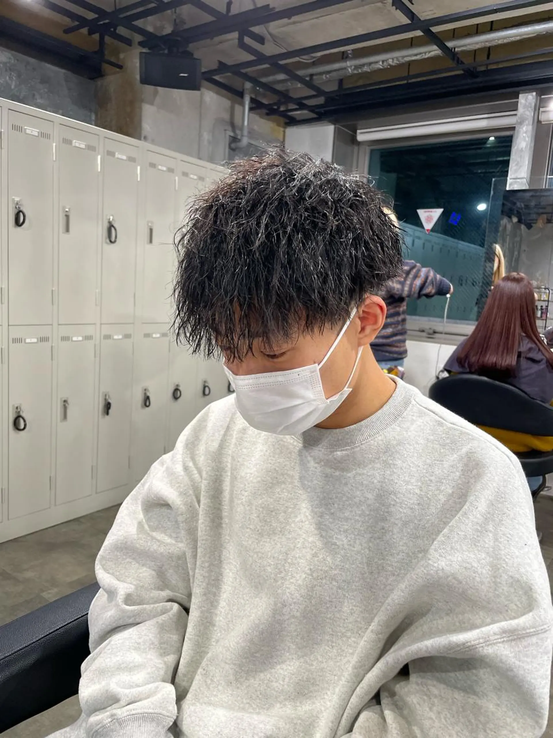 ショート パーマ メンズ 艶髪/透明感🪽 DISCO🪽のヘアスタイル