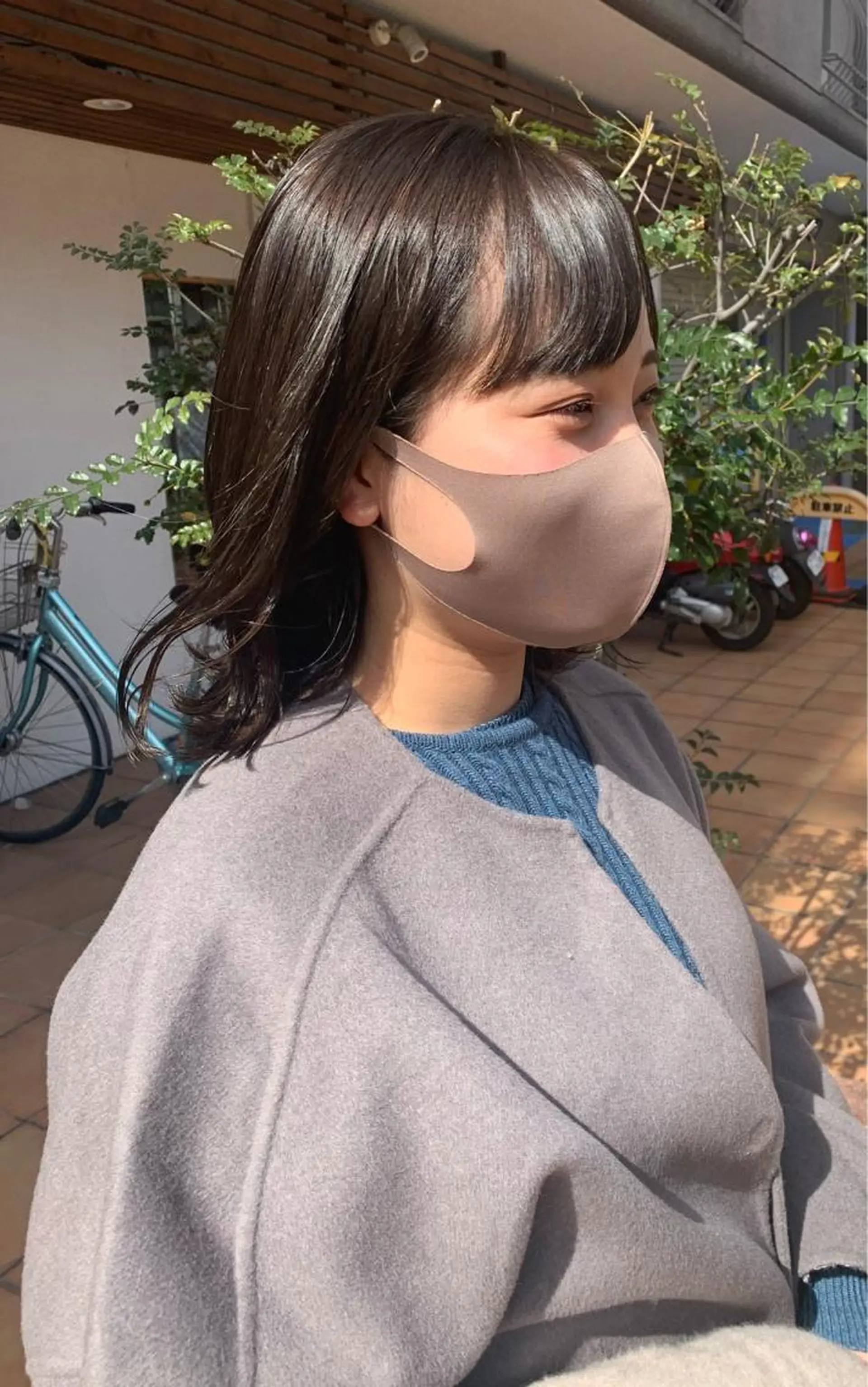 ミディアム カラー ヘアアレンジ ヘアカラー トリートメント 中津/柔らかカラー/ ナガオ　イズミのヘアスタイル