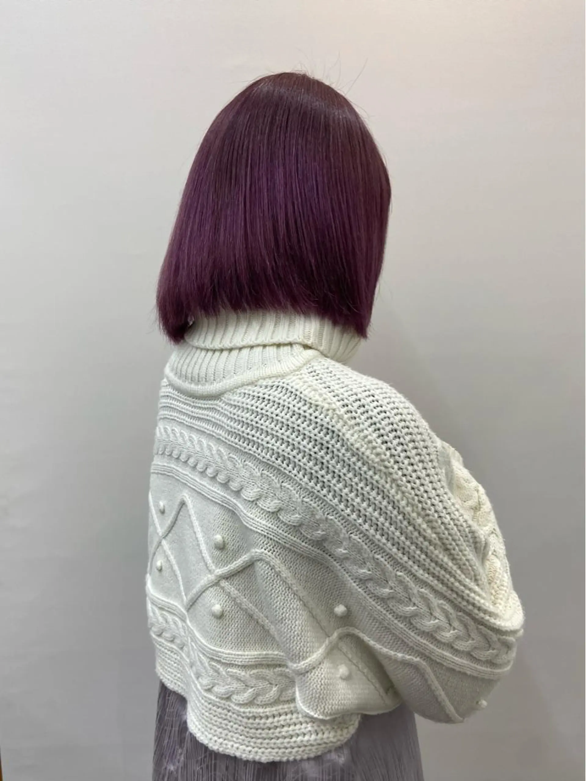 ミディアム カラー ラベンダーカラー ピンクカラー ピンクラベンダー 藤山大地/髪質改善 /透明感/ブリーチのヘアスタイル