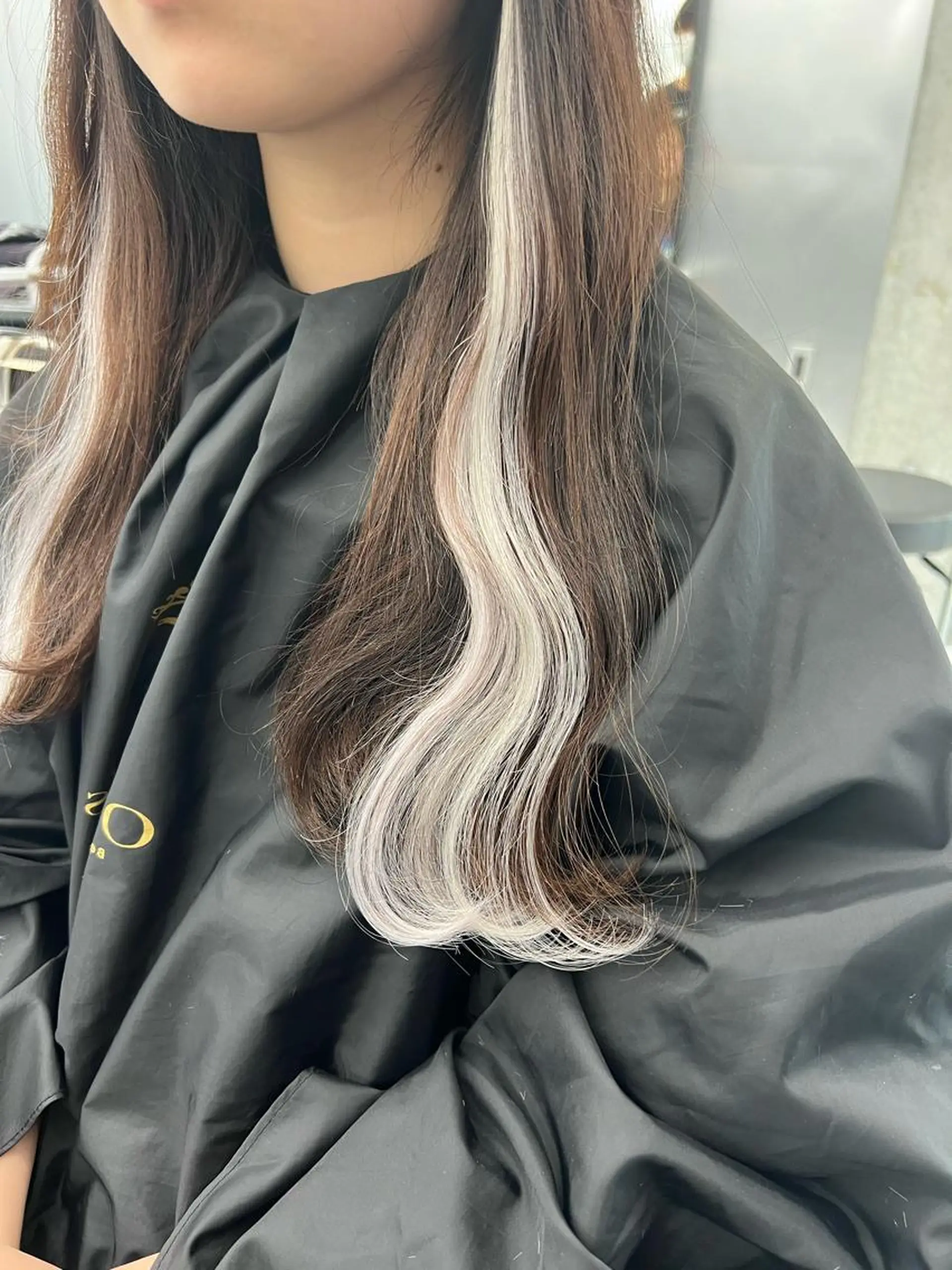 セミロング ヘアアレンジ 👑垢抜け韓国ヘア ハッシュカット唯澄のヘアスタイル