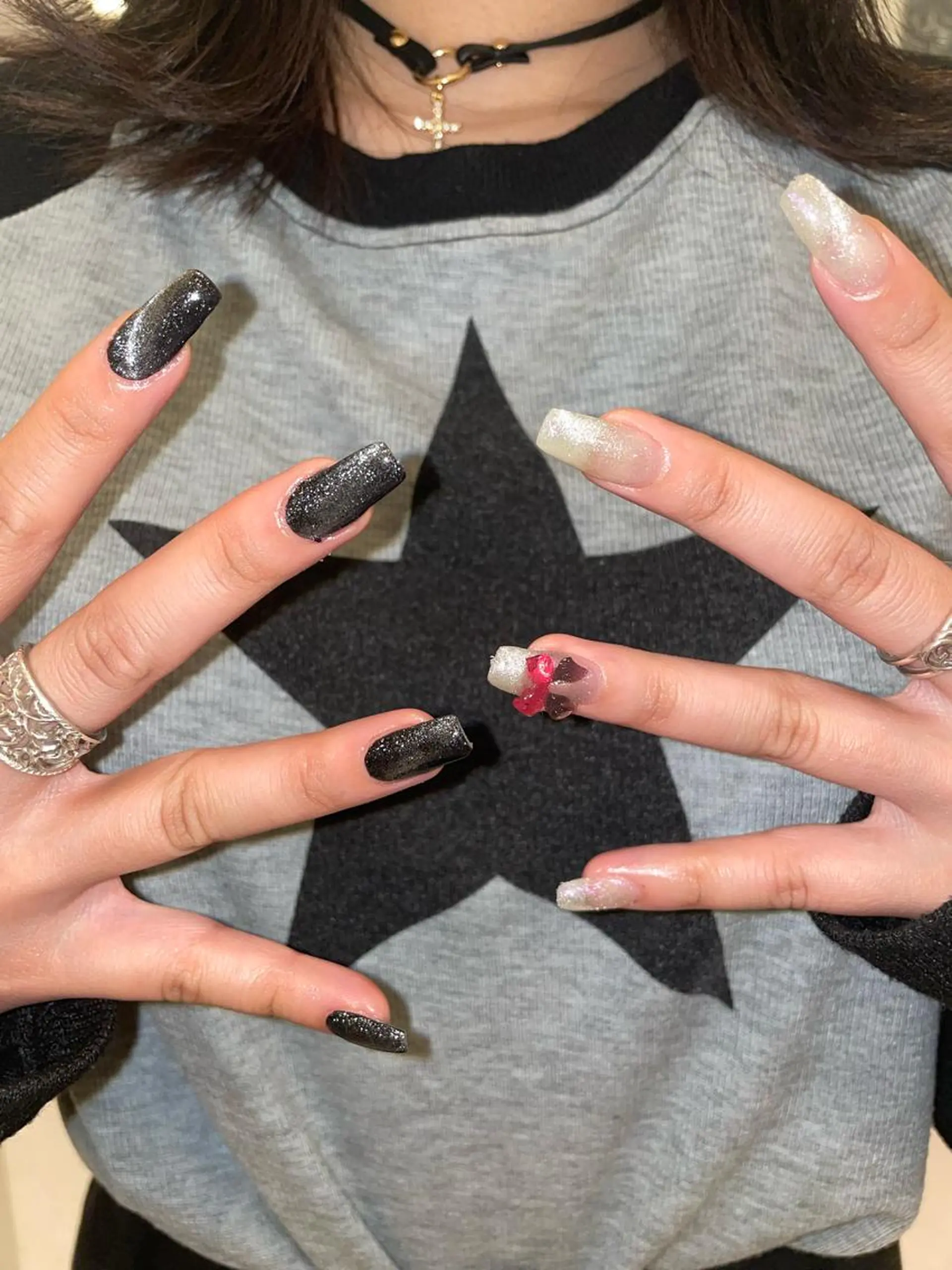 ネイル 束感まつ毛/ネイル/ LED♥KIRARAのマツエク・マツパデザイン