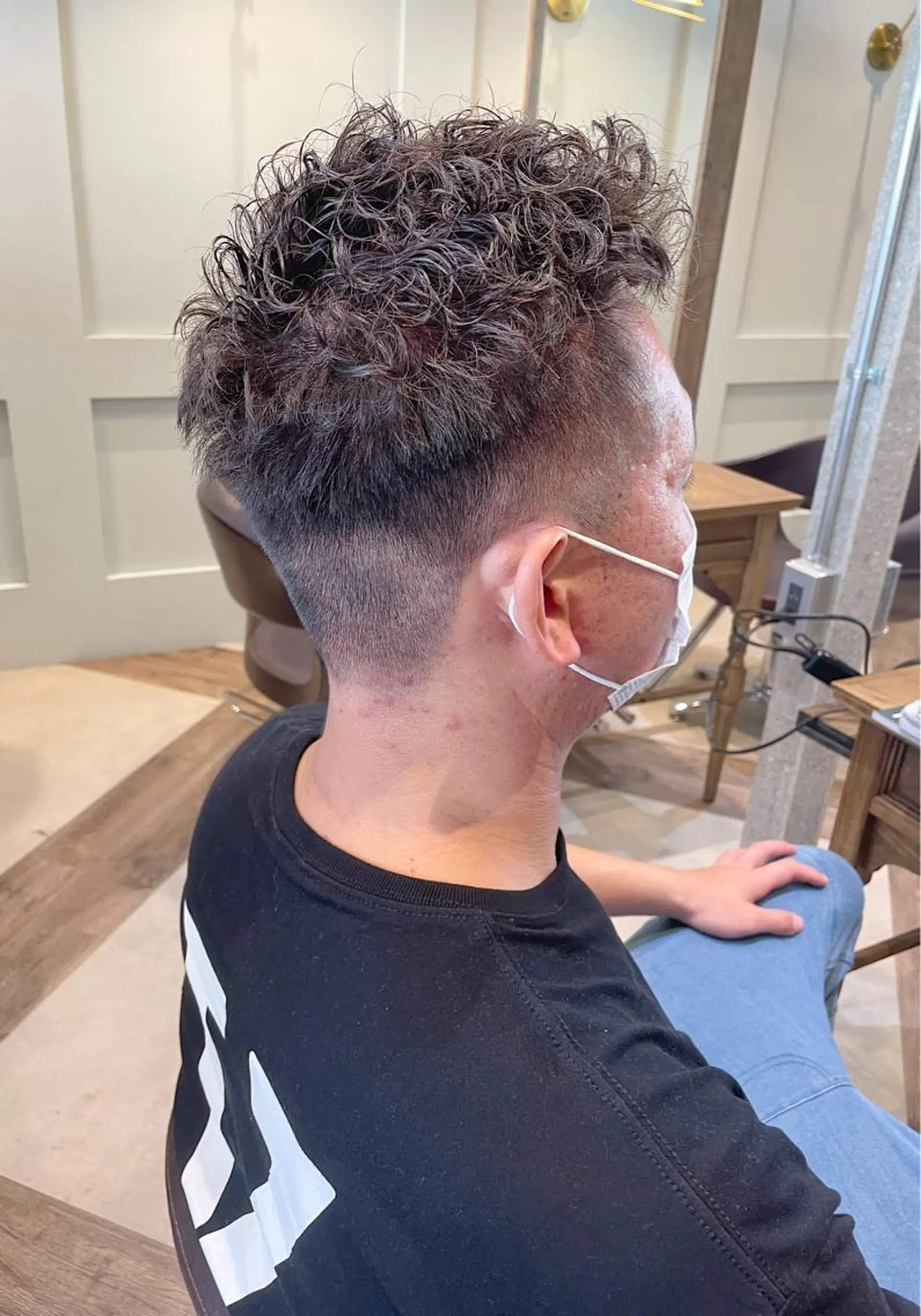 カラー パーマ メンズ ケアブリーチ /髪質 改善/古橋圭史郎のヘアスタイル