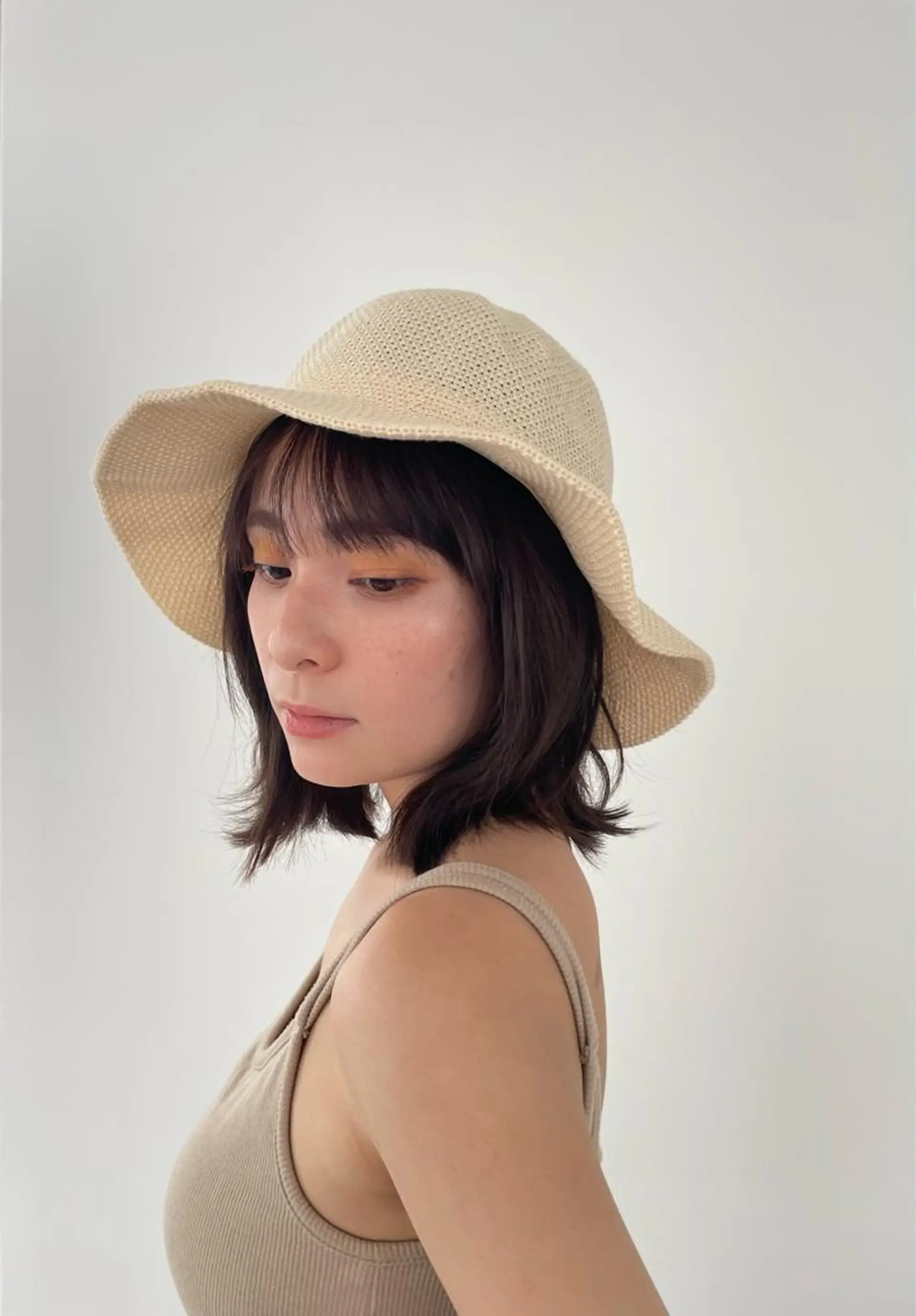 ミディアム ヘアアレンジ ヘアカラー 井上 ほのかのヘアスタイル