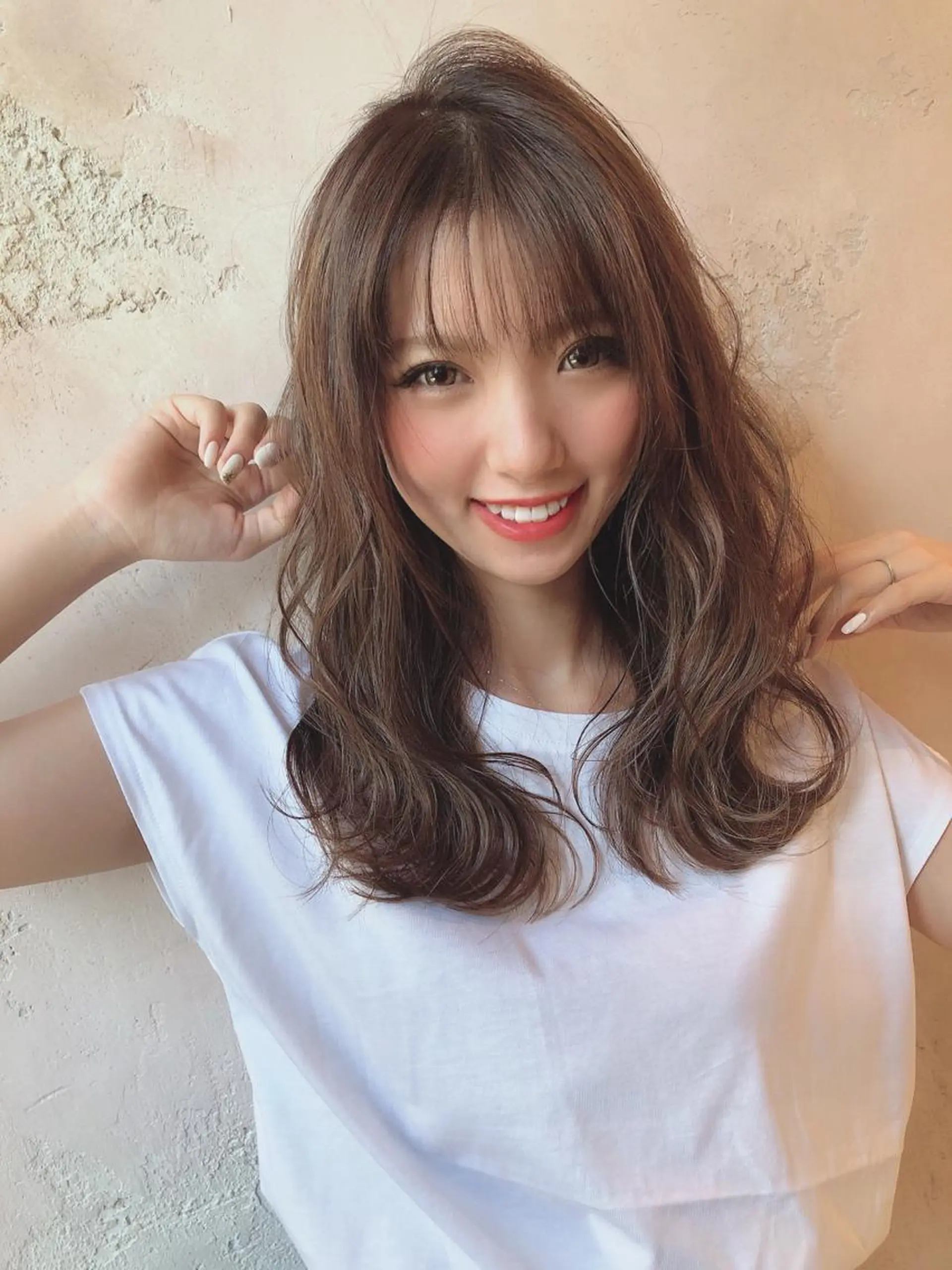 セミロング カット ヘアカラー トリートメント ボンドストーリーノヴァ所属・縮毛矯正・髪質改善 ❣️三浦正也のヘアスタイル