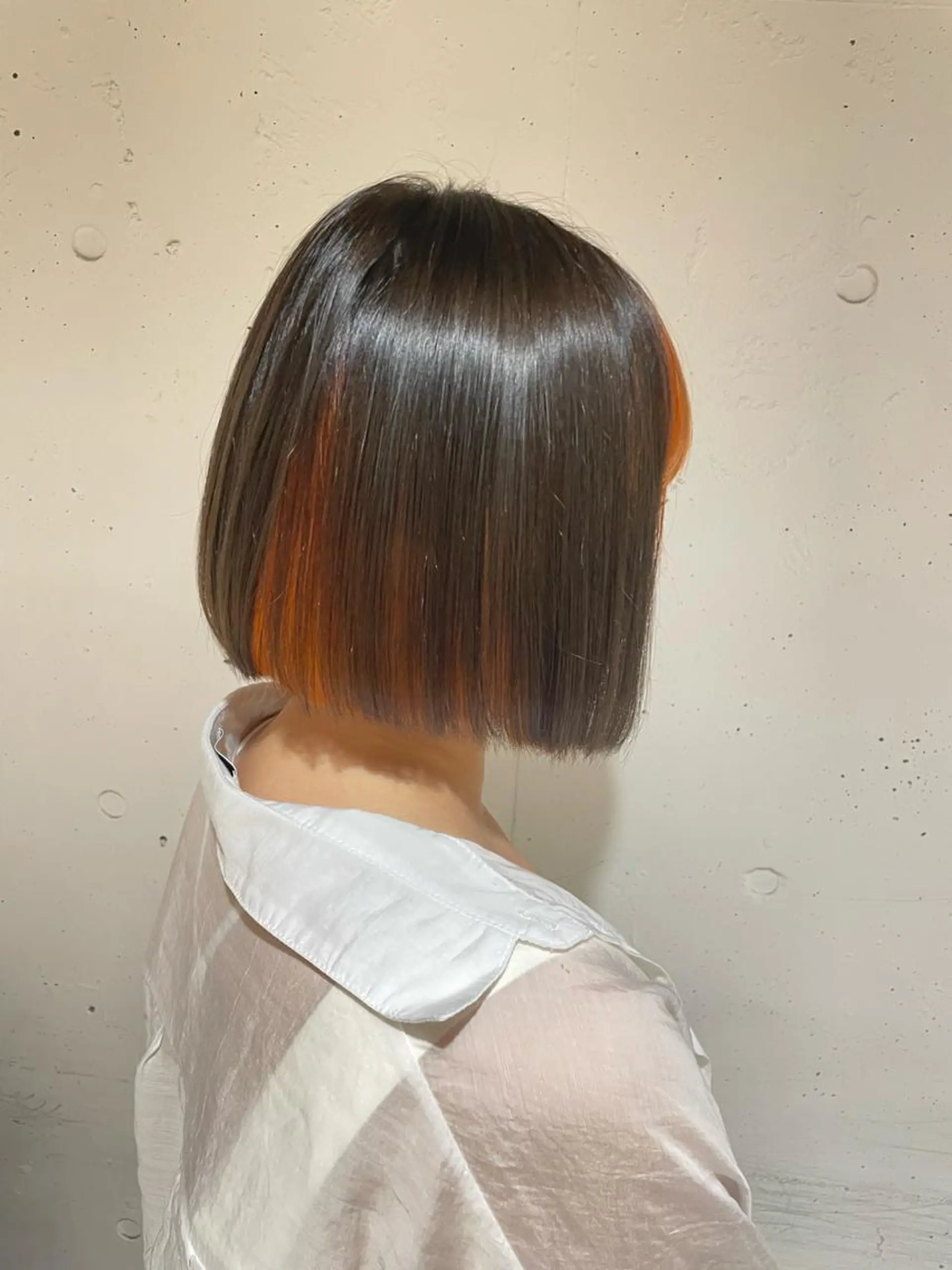 ミディアム カラー アイブロウ 髪質改善/縮毛/新宿 🫧SUZUKA🫧のヘアスタイル