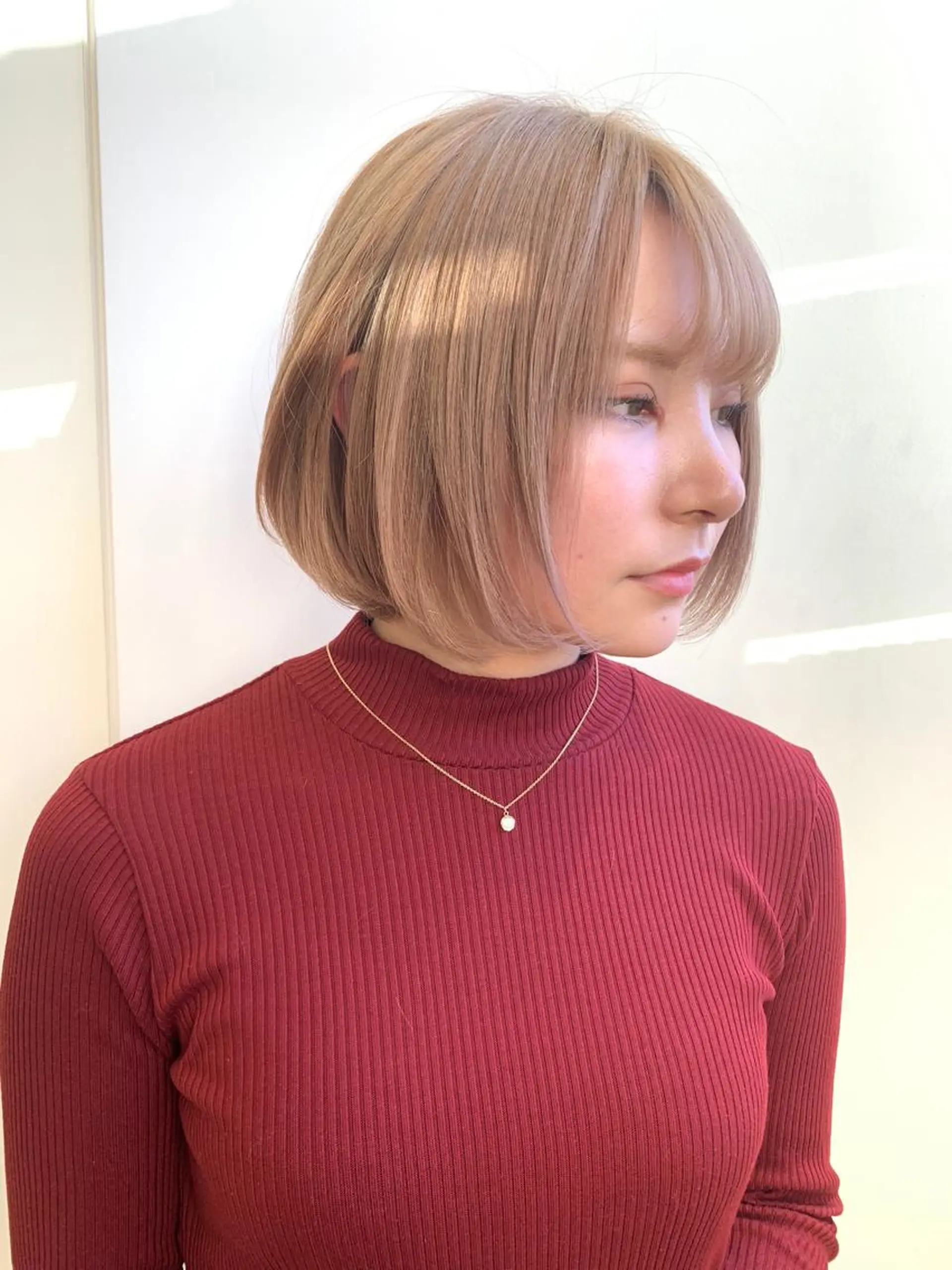 ミディアム カラー ブリーチ ブロンド ケアブリーチ カット ヘアカラー Le'a渋谷所属・インナーエクステ渋谷 🦋KAJIのヘアスタイル