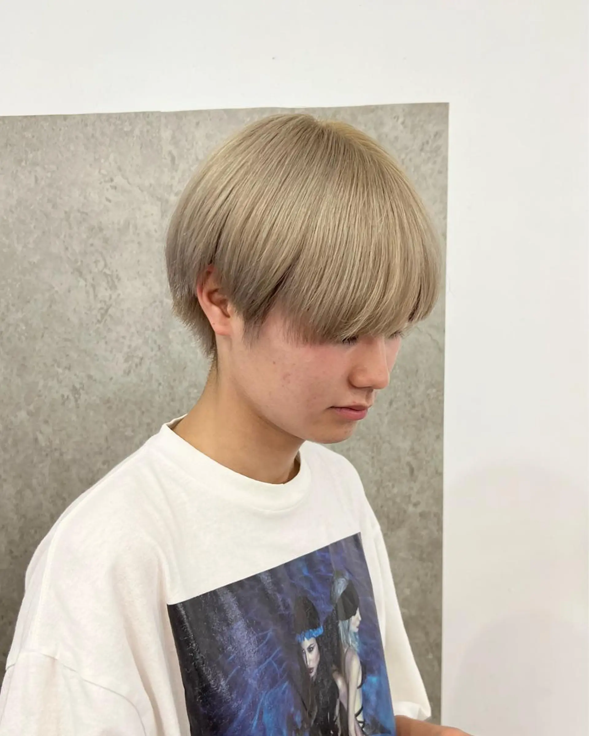 カラー ヘアアレンジ メンズ メンズブリーチ メンズハイトーン マッシュ メンズパーマ 刈り上げ ショートヘア原宿 fifth コシのヘアスタイル