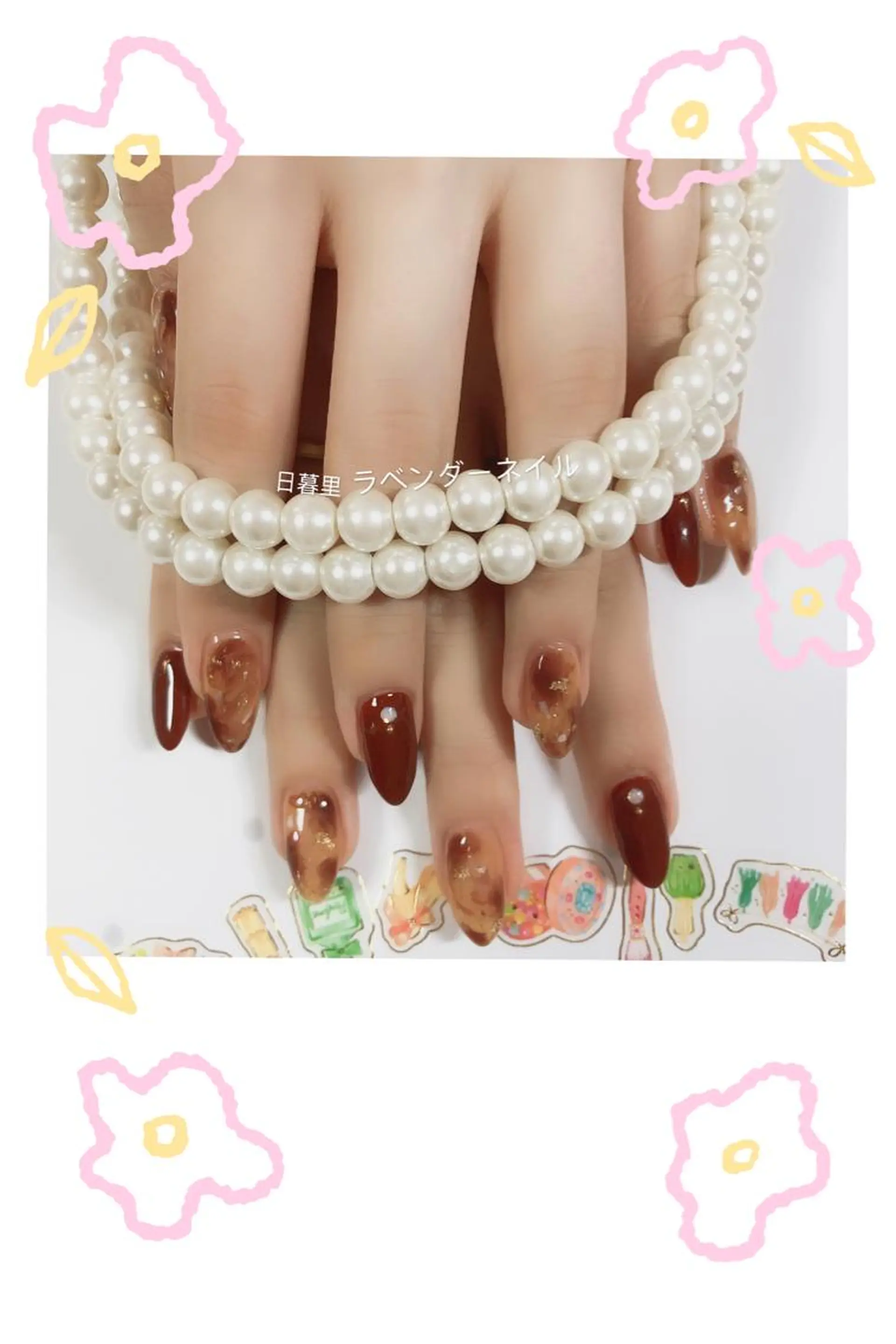 ネイル ラベンダー💖日暮里 ルル💖ネイルのネイルデザイン