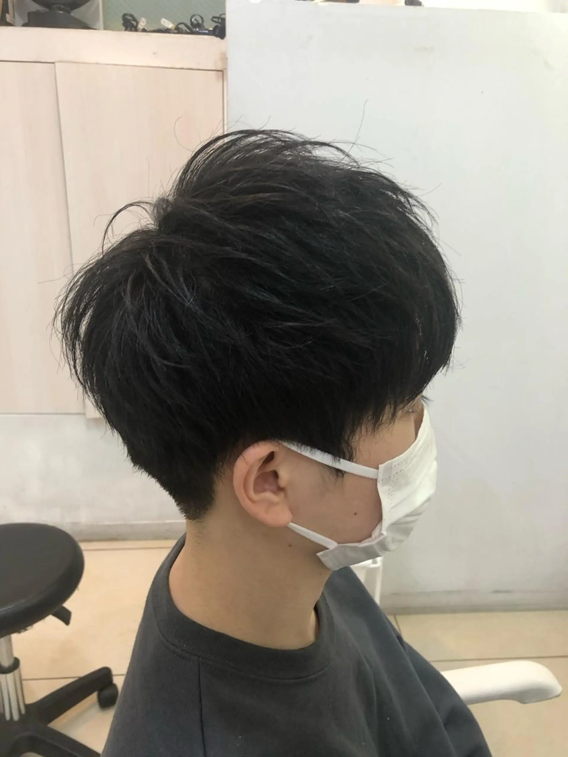 ショート メンズ カット 髪質改善× ハイライト溝江のヘアスタイル