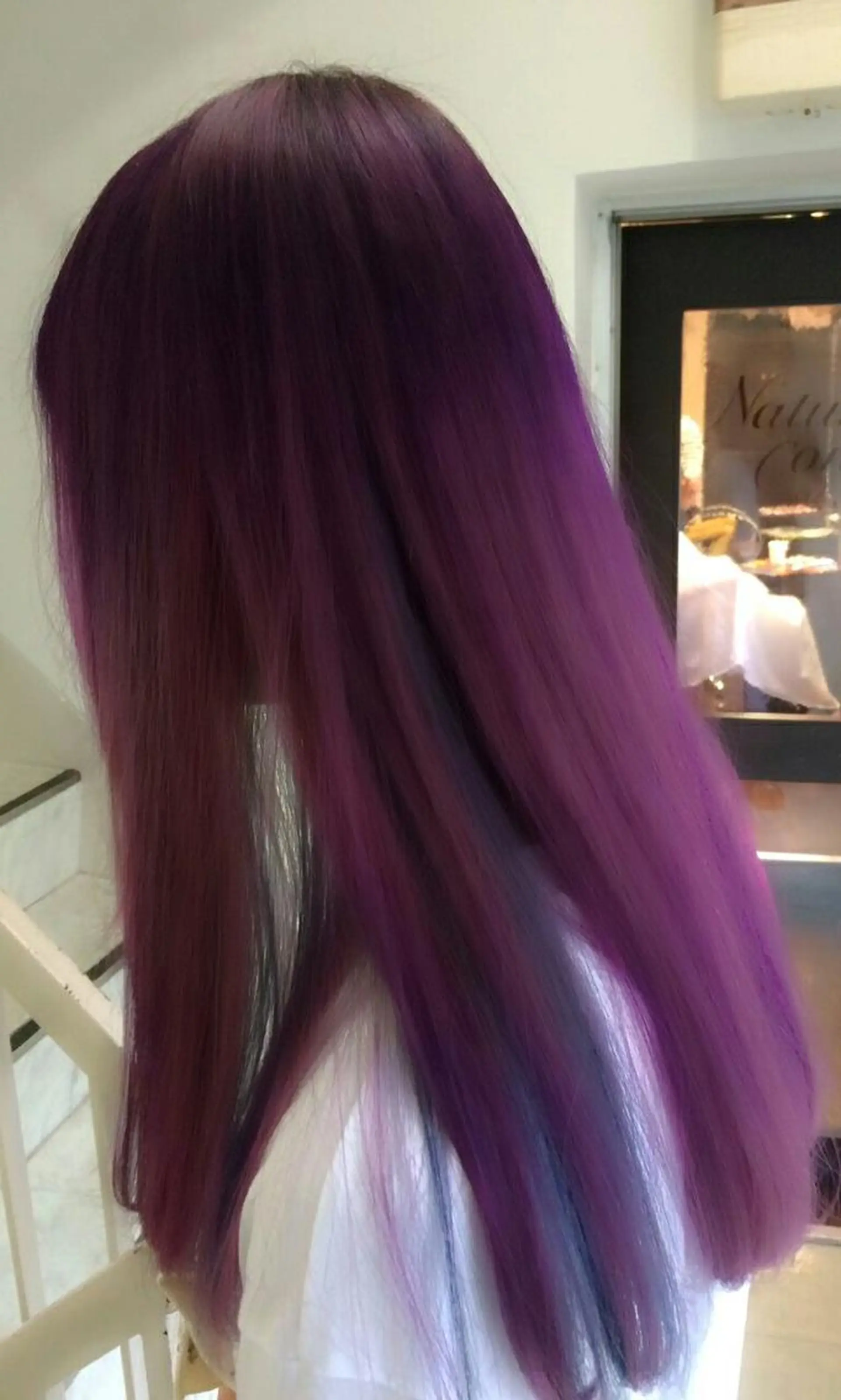 カラー ロング セミロング ブルーカラー ピンクカラー パープルカラー 100%髪質改善特化 TRUNSのヘアスタイル