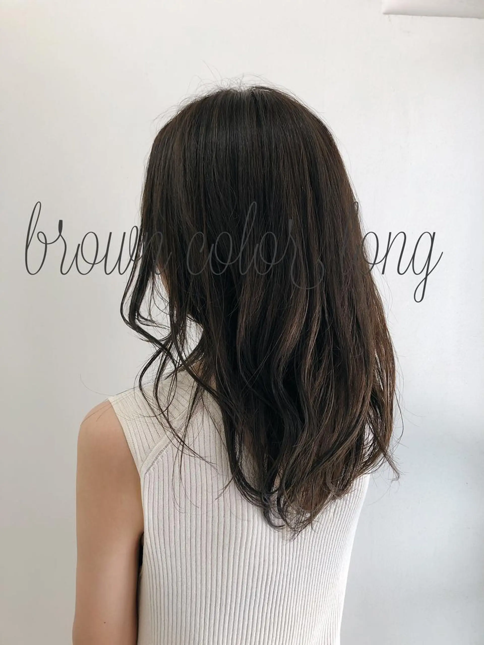 ロング カラー 中村 玲のヘアスタイル