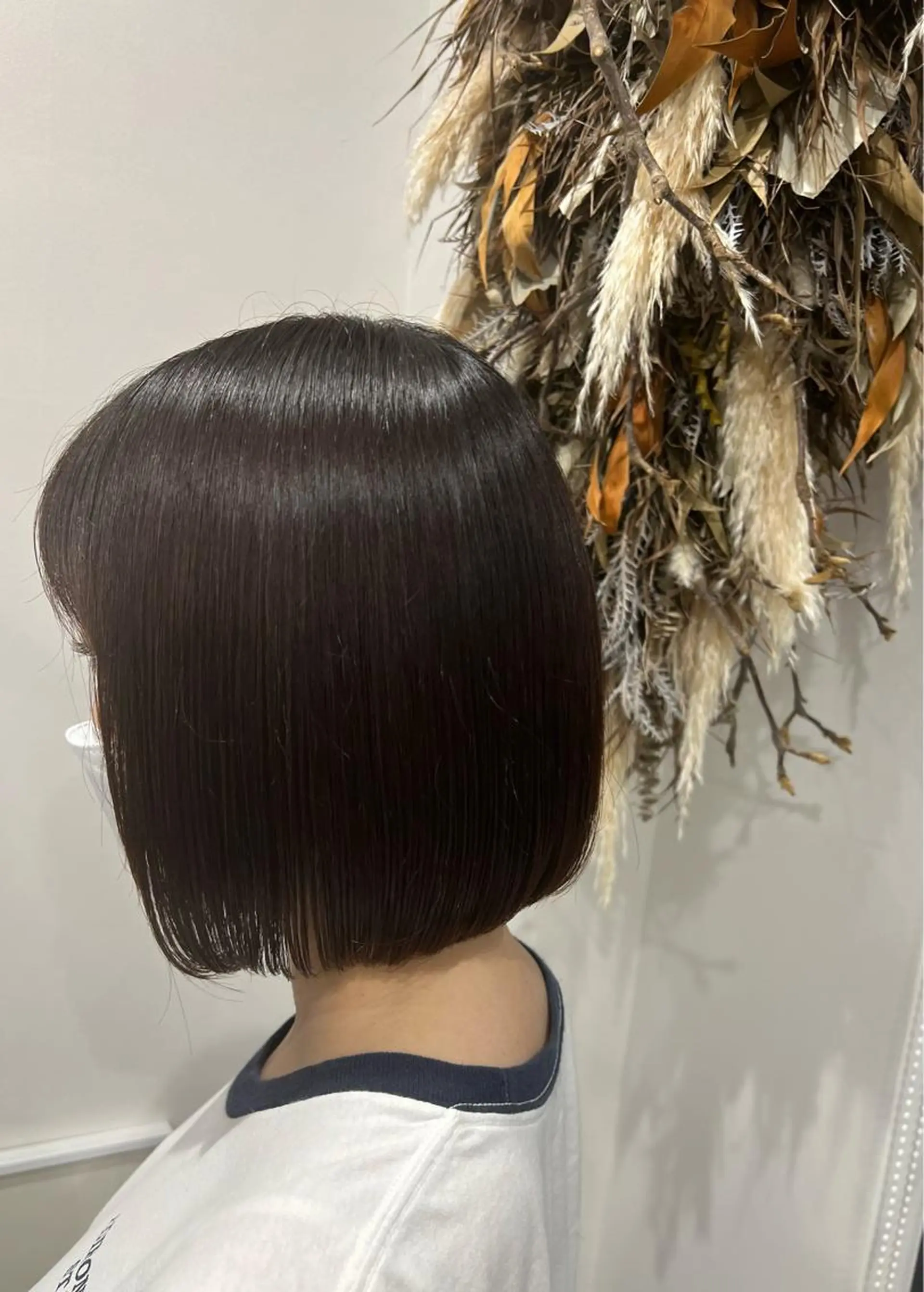 ミディアム ワンレンボブ ボブ 川原 元気のヘアスタイル