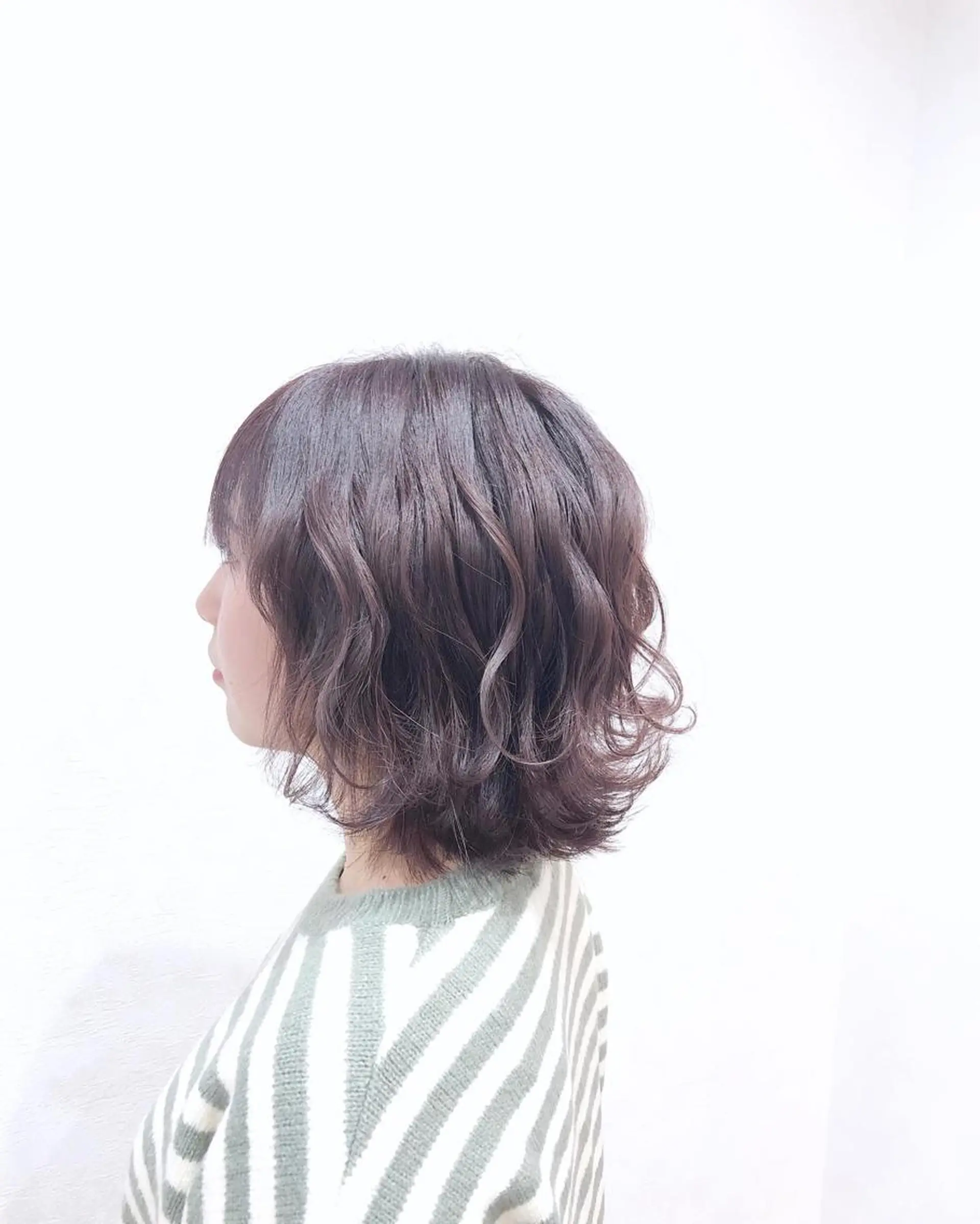 ミディアム 太白区白髪ぼかし/ ボブカット/千葉達人のヘアスタイル