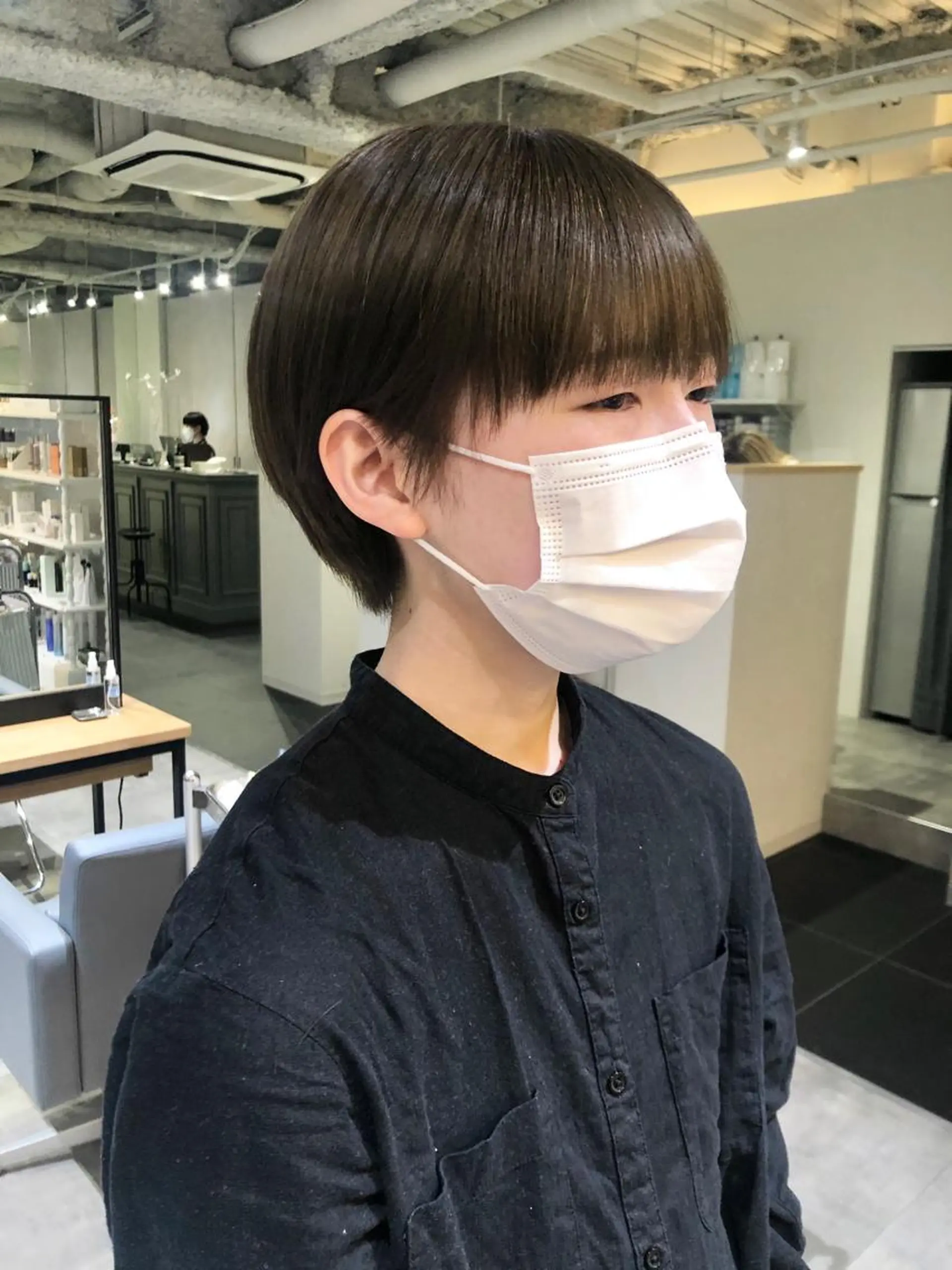 ショート カラー ショートボブ ハンサムショート ベージュカラー ブリーチ ブラウンカラー ヘアカラー トリートメント ショート/パーマ/ カラー/FUKOのヘアスタイル