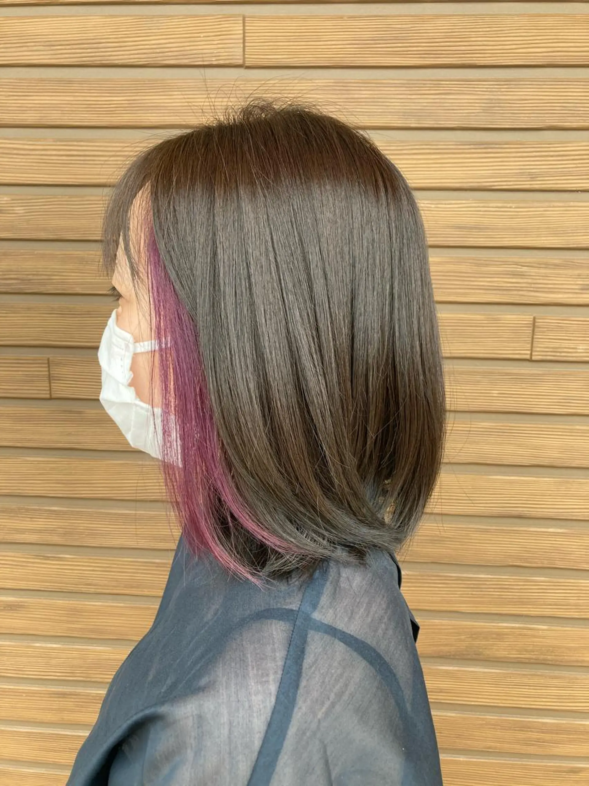 カラー イヤリングカラー macaronいわきラトブ店所属・吉田 真美のヘアスタイル