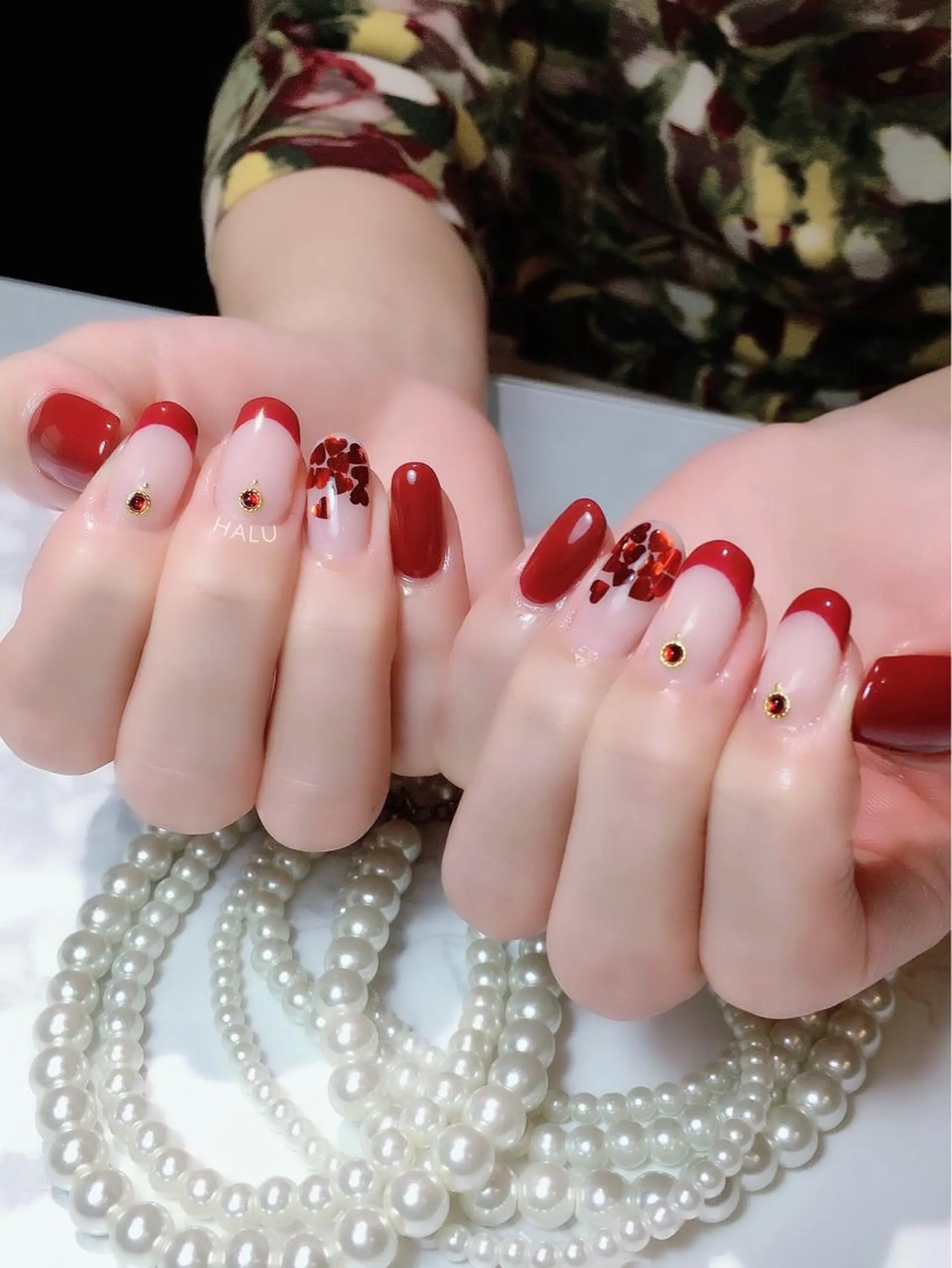 ネイル ボルドー HALU ハルのネイルデザイン