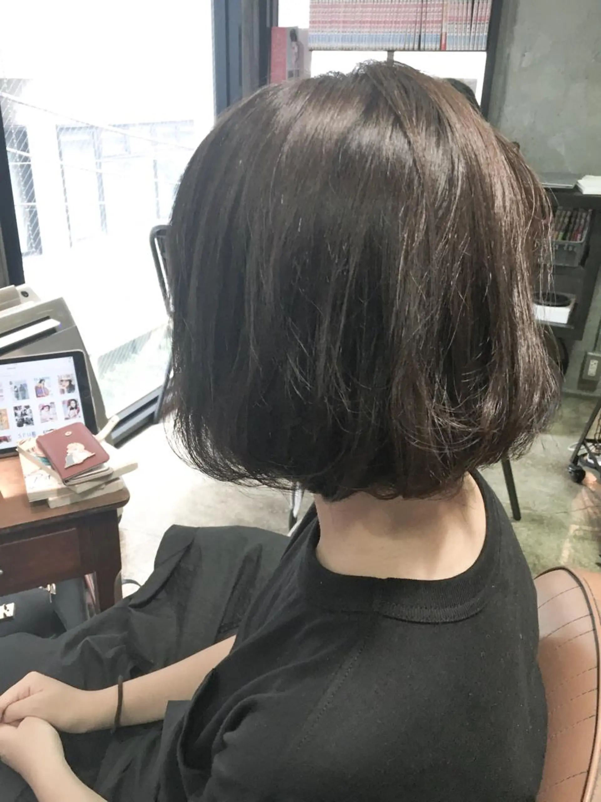 ショート カラー ダークグレー 北條 優輝のヘアスタイル