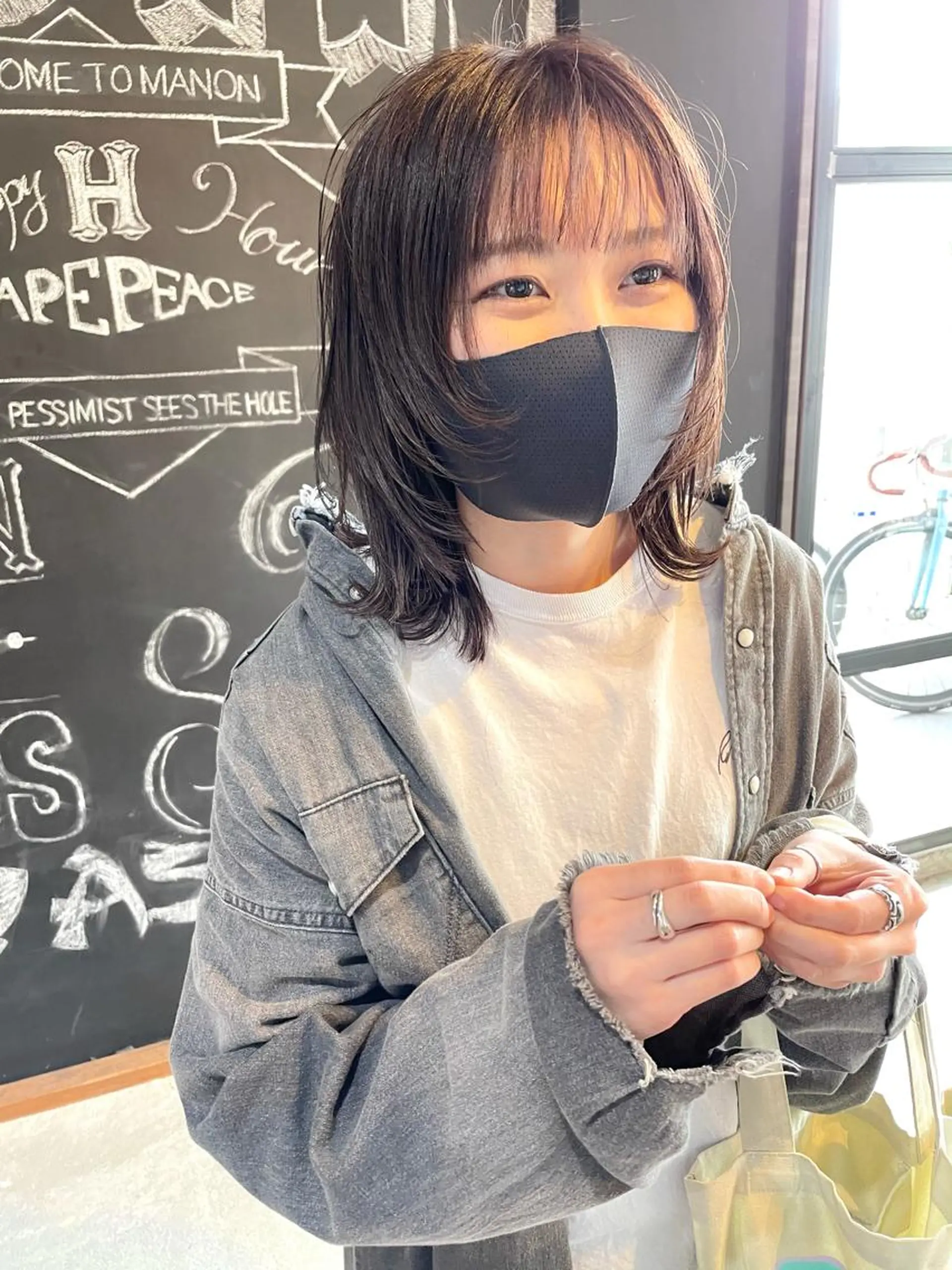 ミディアム カラー パーマ メンズヘア/レイヤー /ボブ山内春輝のヘアスタイル