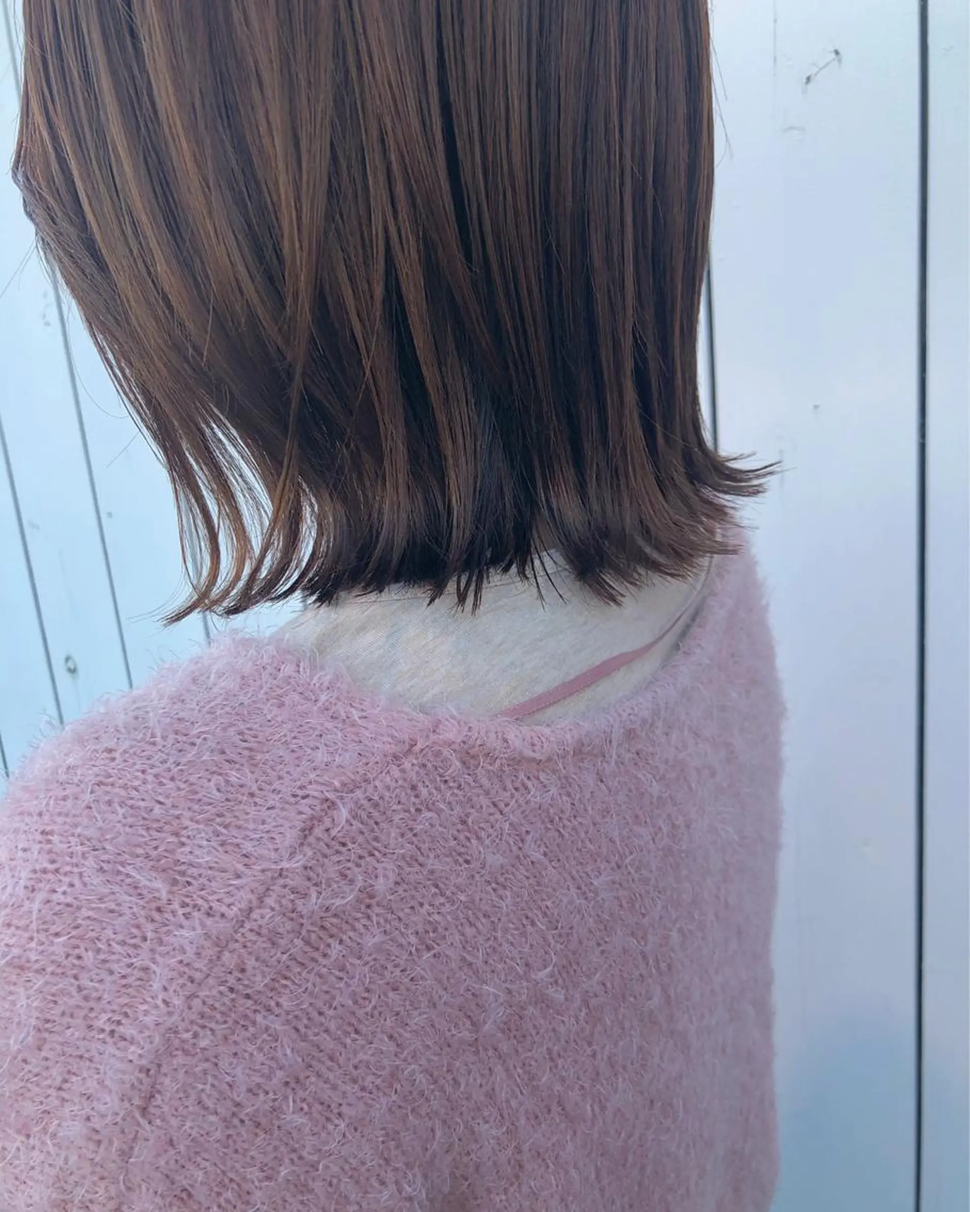 ミディアム カラー ボブ デザインカット🎨 ボブ🫟おざきのヘアスタイル