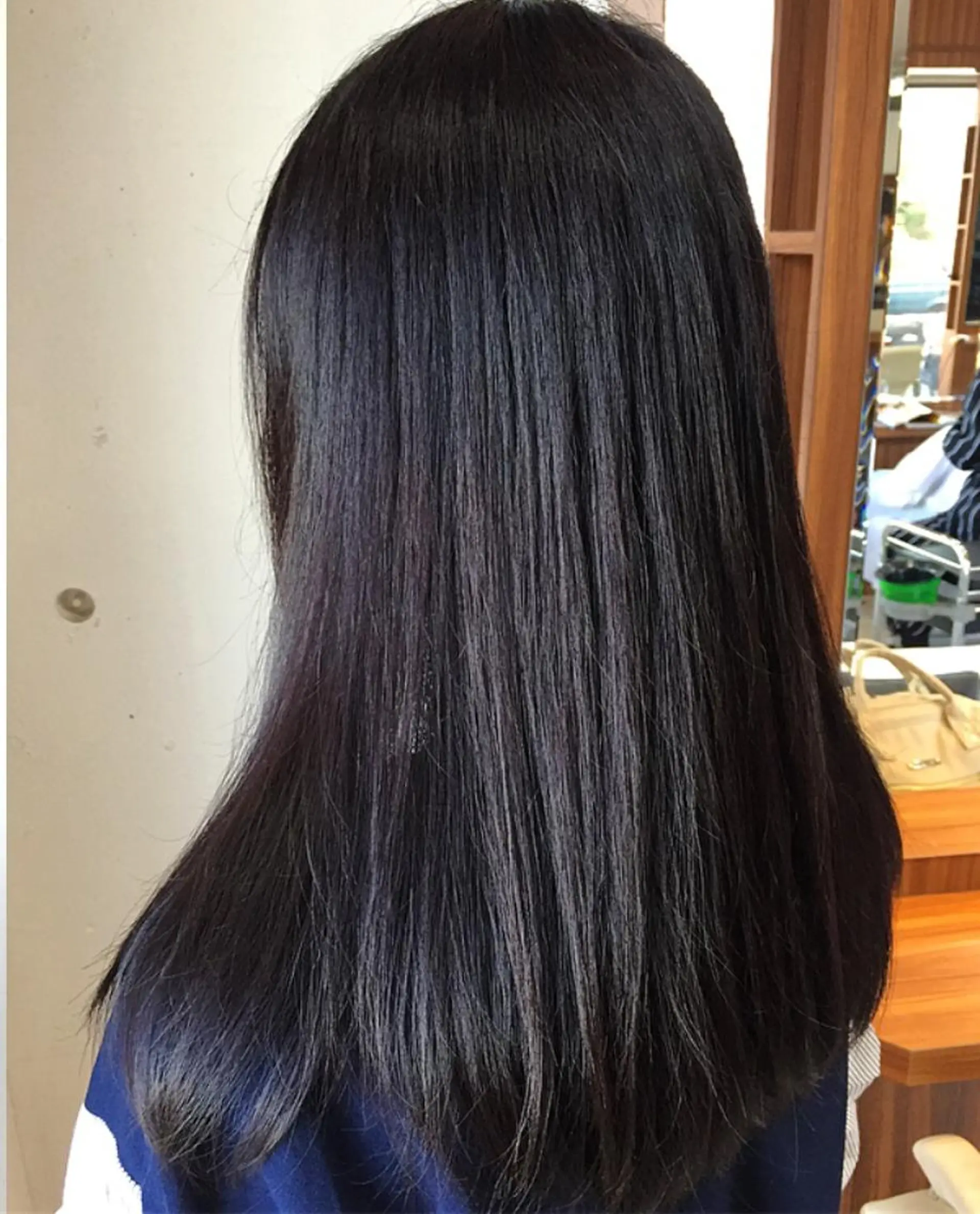 ロング カラー 脱白髪染め美容師 竹内涼乃のヘアスタイル