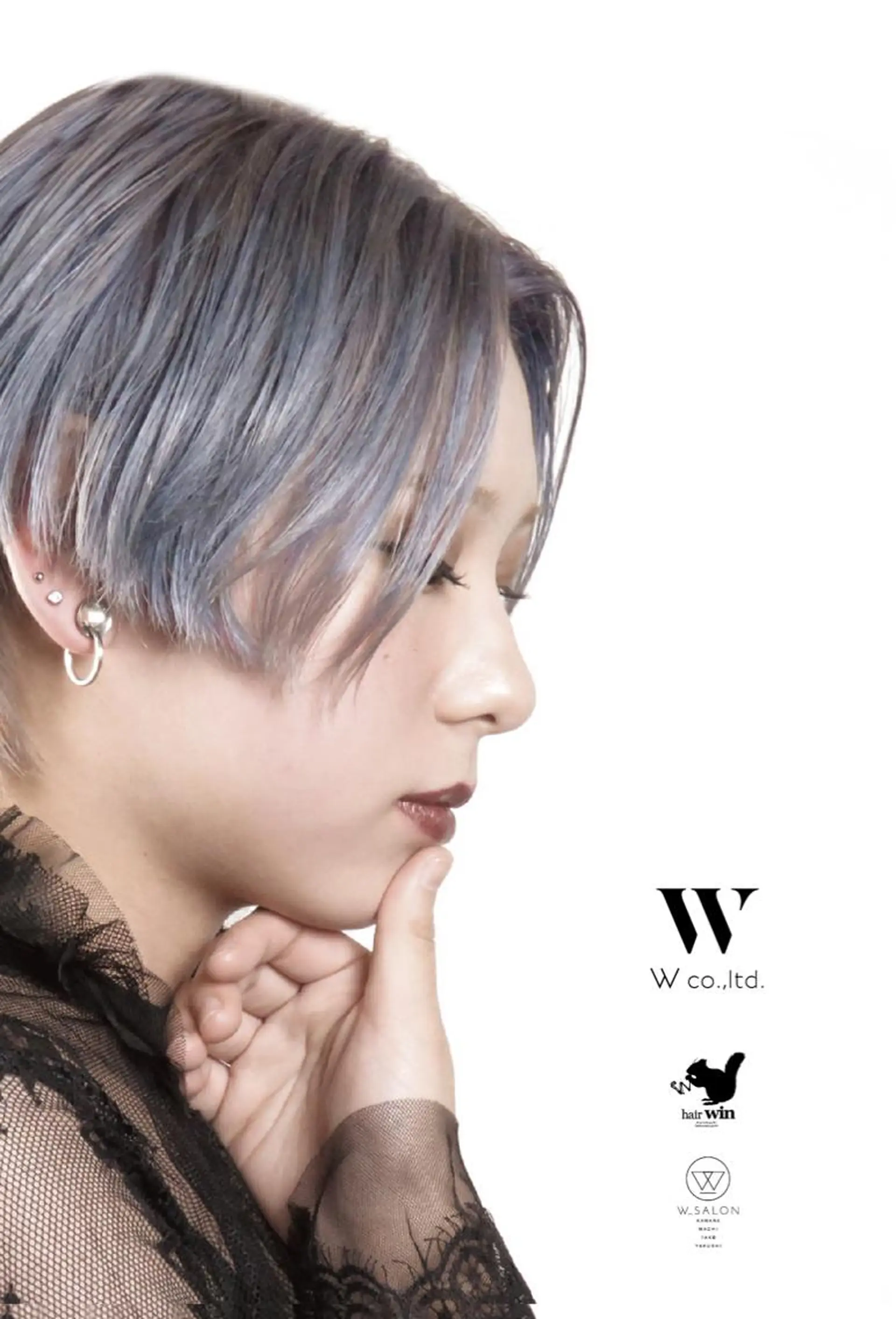 ショート カラー カット W_SALON ［触れたくなる艶髪］のヘアスタイル