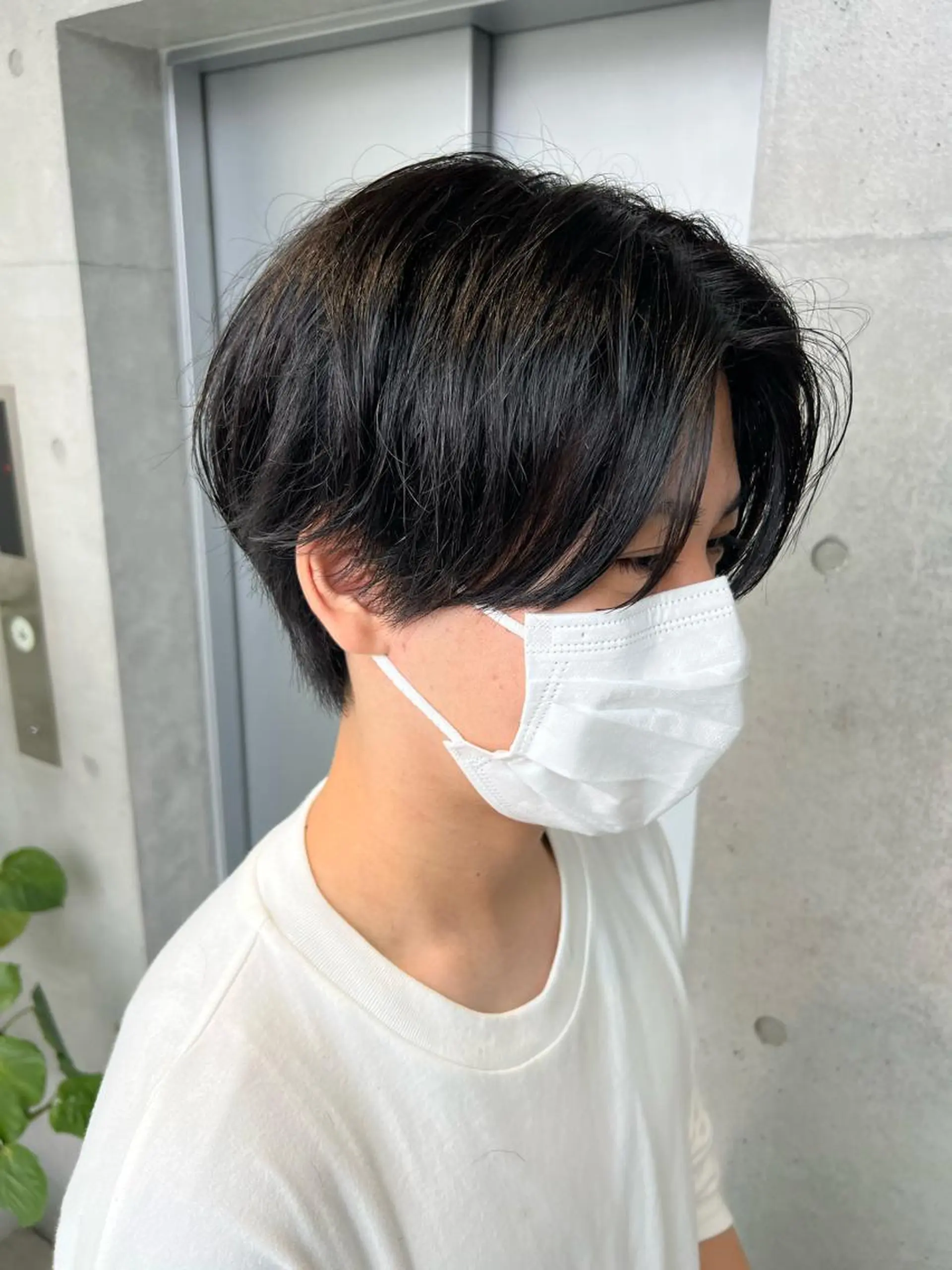 ショート パーマ メンズ センターパート メンズパーマ ニュアンスパーマ カット トリートメント ヘアセット 丁寧なカウンセリング 🌿Chiemi🌿のヘアスタイル