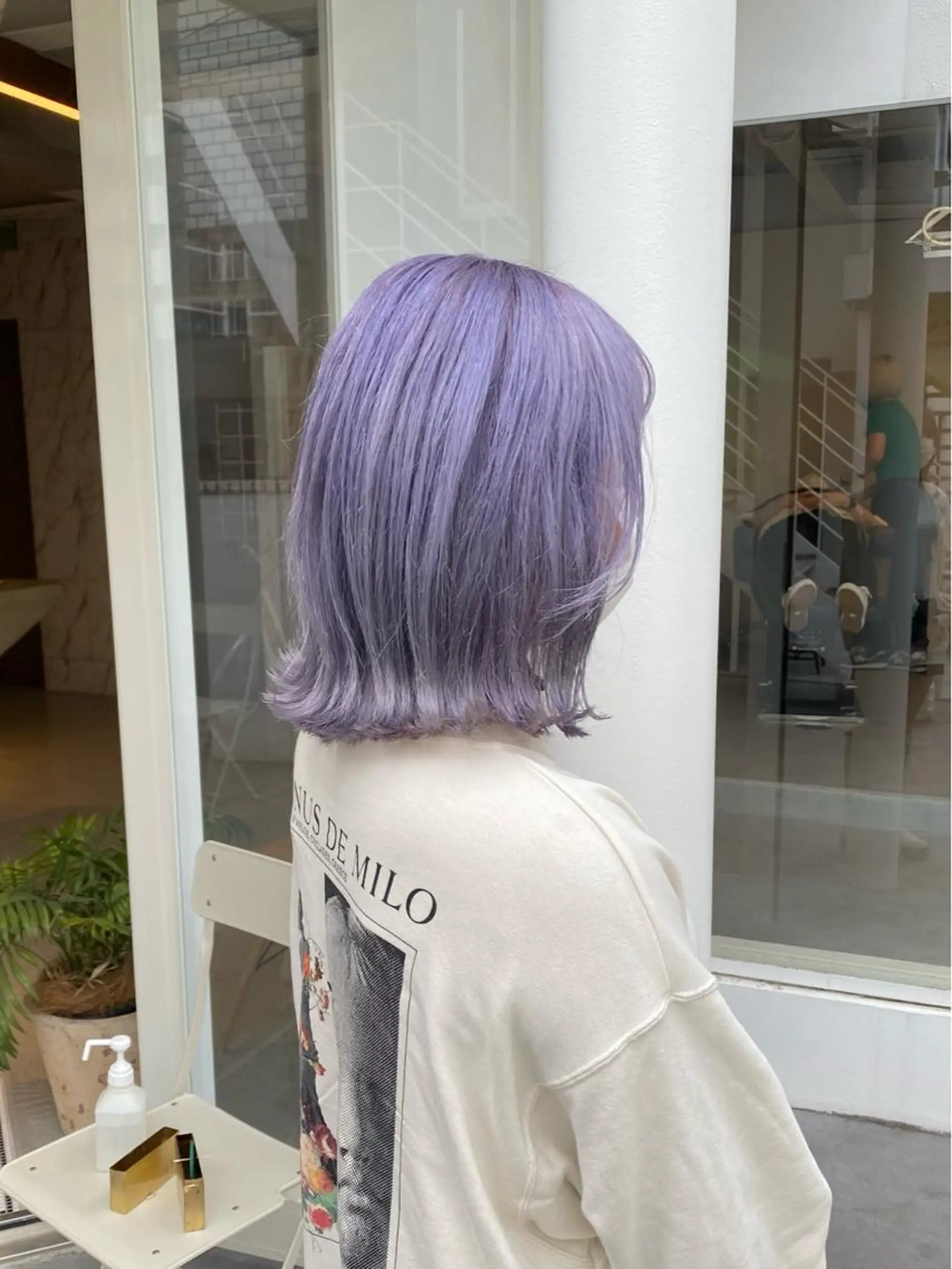 ミディアム カラー ブルーカラー ブルーラベンダー ラベンダーカラー ❄️中川 慎之介❄️のヘアスタイル