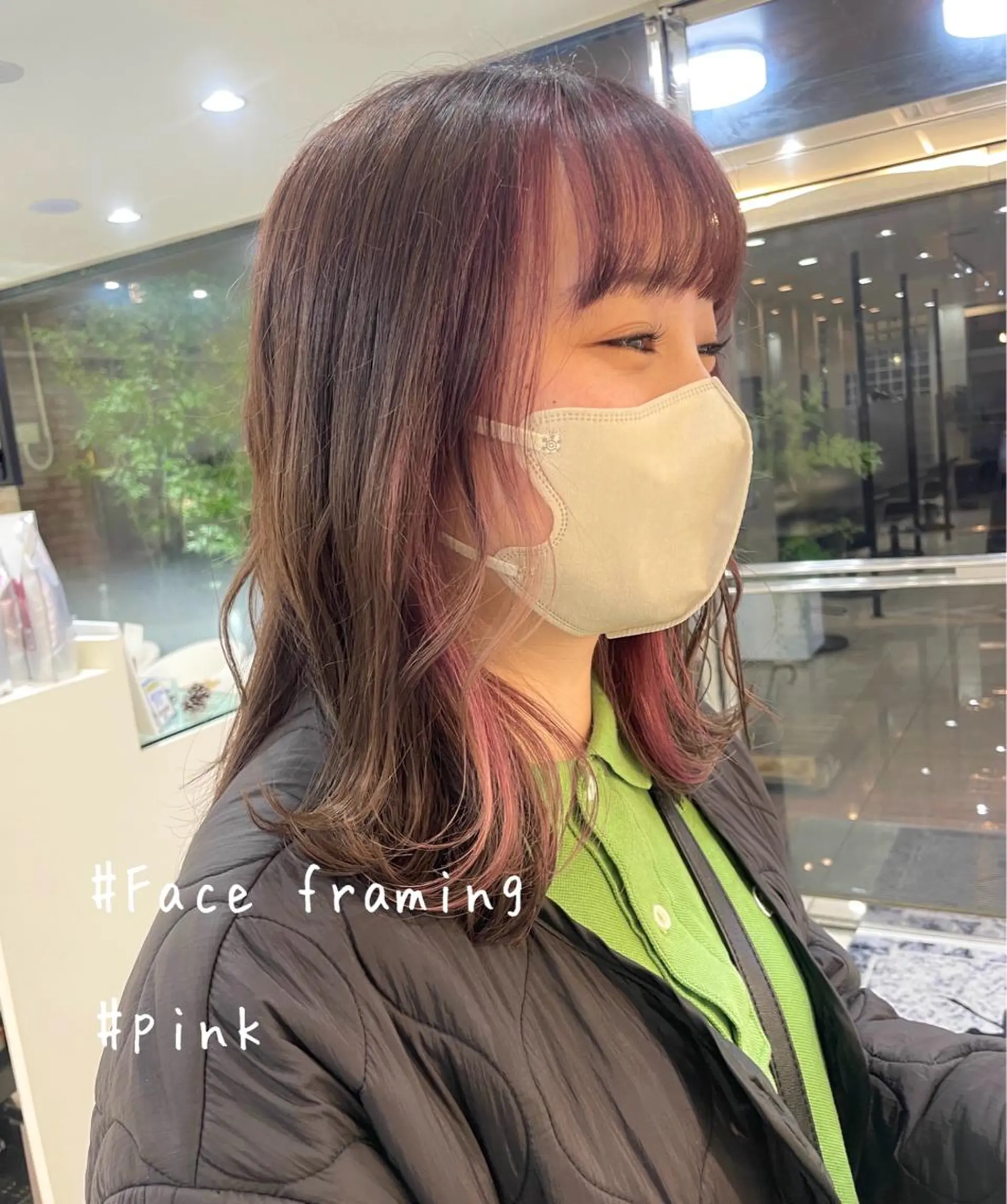 セミロング カラー ヘアアレンジ hana✿ /透明感カラーのヘアスタイル