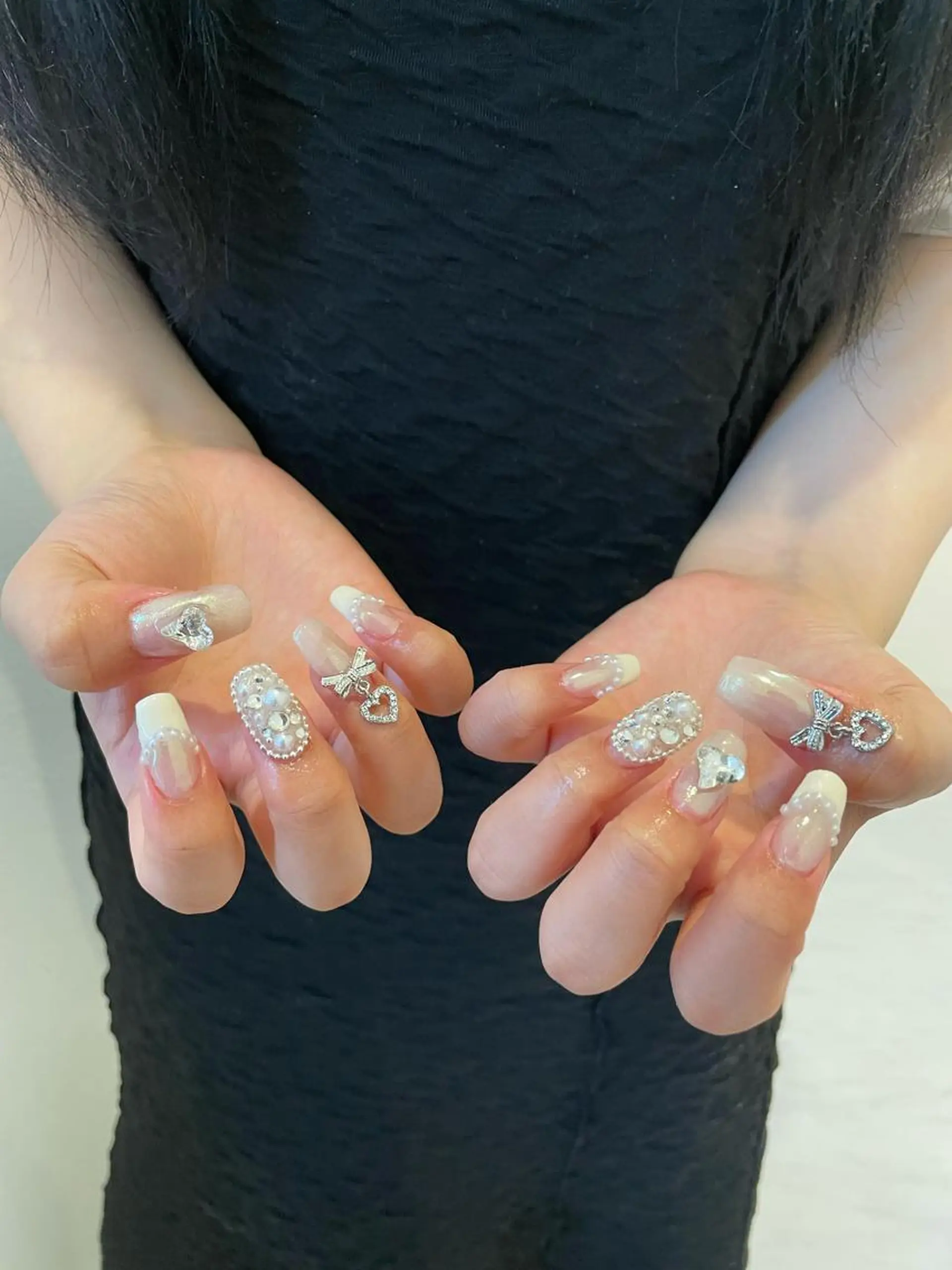 ネイル ハンドネイル 束感まつ毛/ネイル/ LED♥KIRARAのマツエク・マツパデザイン