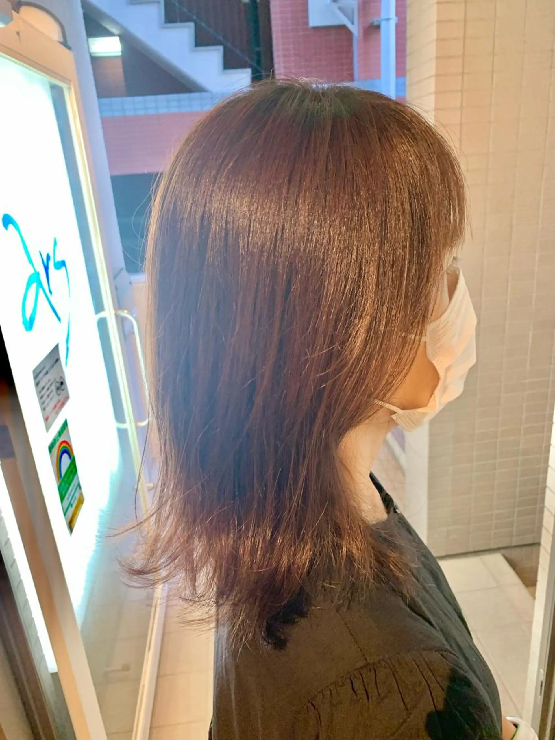 ミディアム うしだ かおるのヘアスタイル