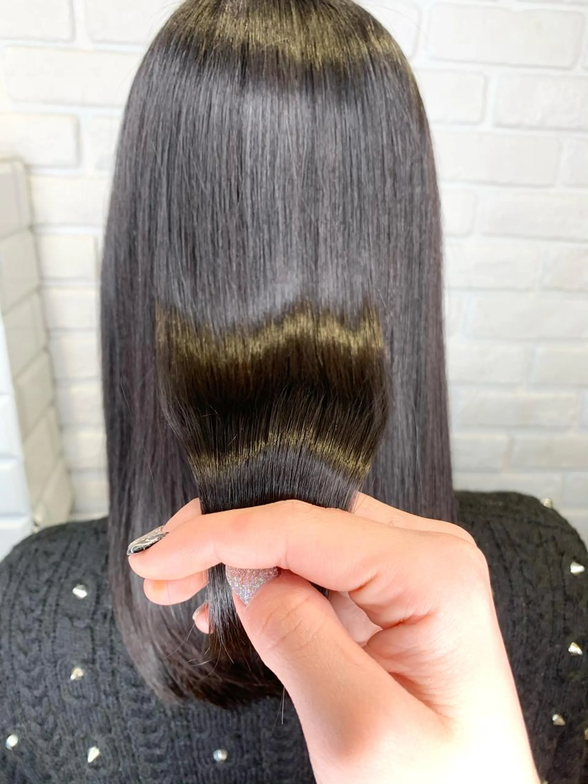 ミディアム カラー 髪質改善/縮毛矯正 艶カラー/珠聡のヘアスタイル