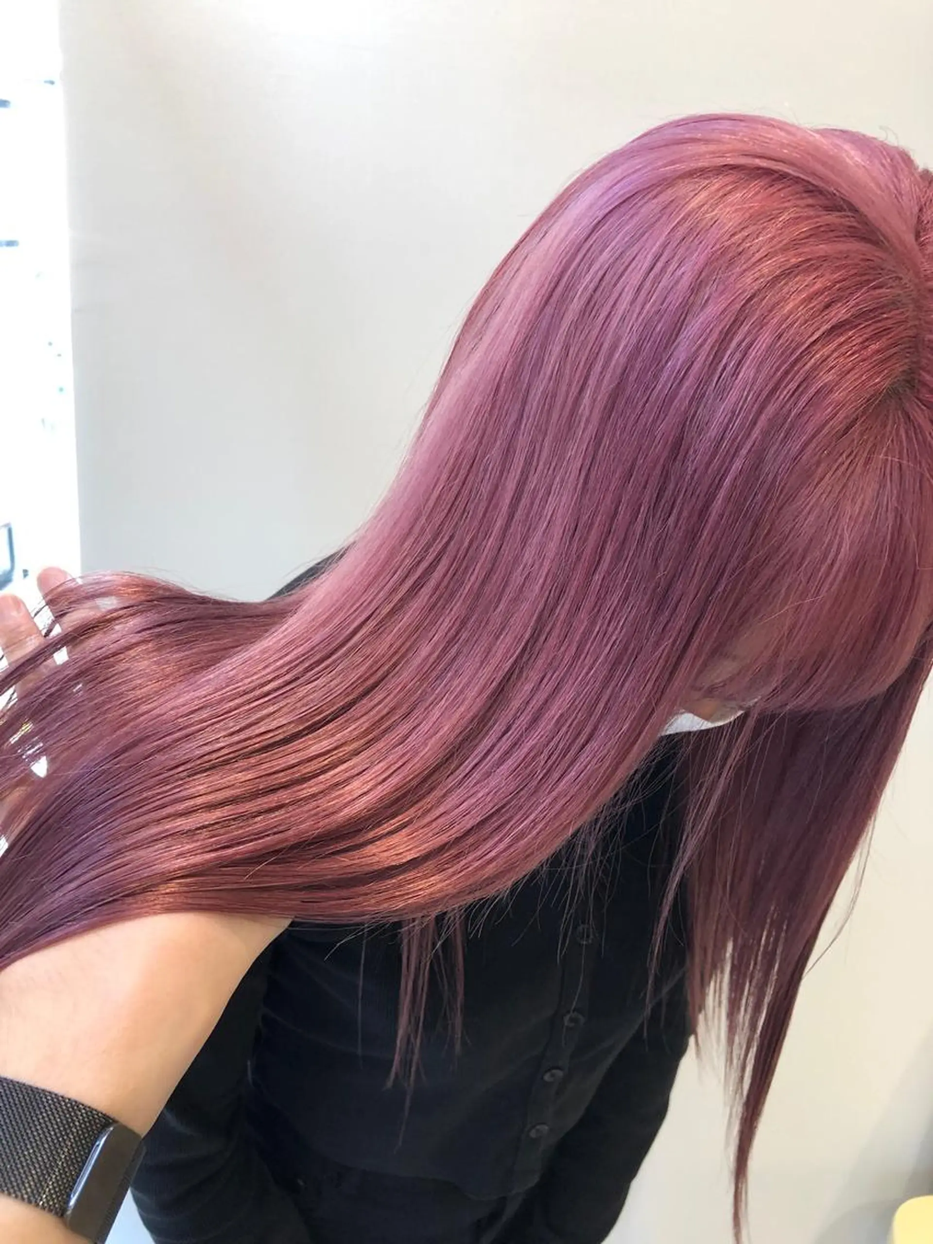 セミロング カラー ブリーチ レイヤー⭐️カラー ⭐️平川雅史のヘアスタイル