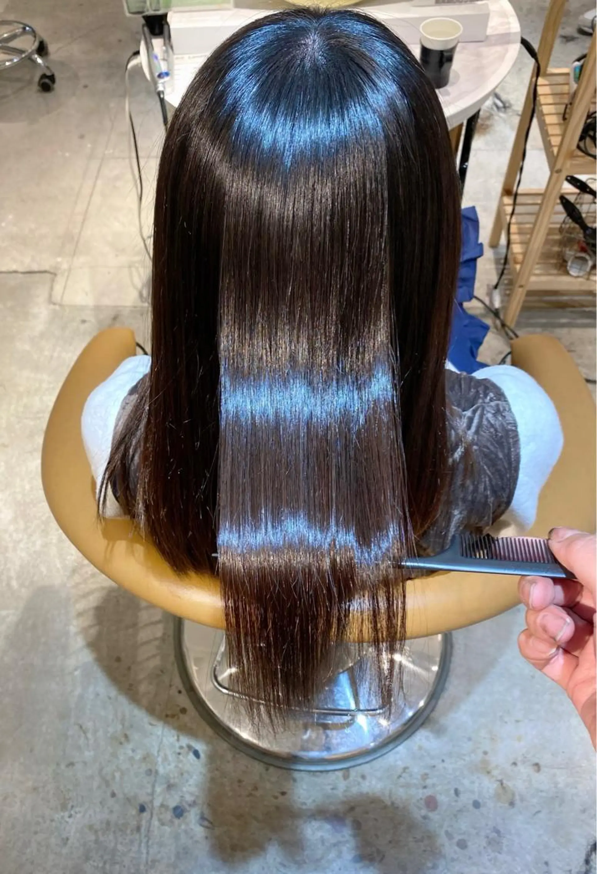 セミロング カラー カット ヘアカラー トリートメント 艶髪/縮毛矯正 /髪質改善千田大地のヘアスタイル