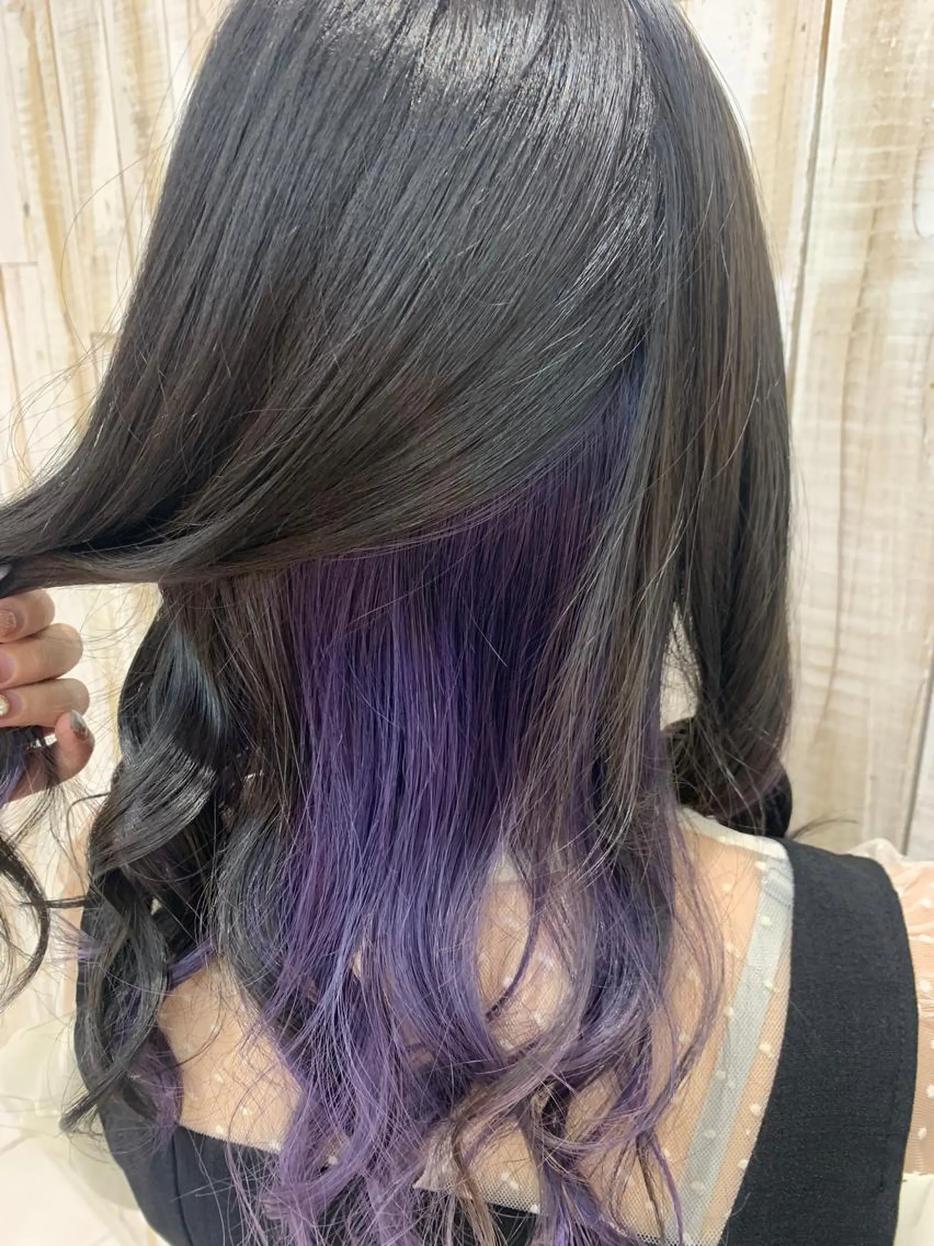 セミロング カラー ヘアカラー エクステ♡ヘアメ 内村麻衣のヘアスタイル